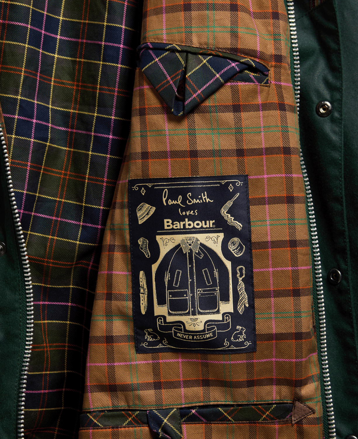 Barbour x Paul Smith Gamefair Yağlı Ceket