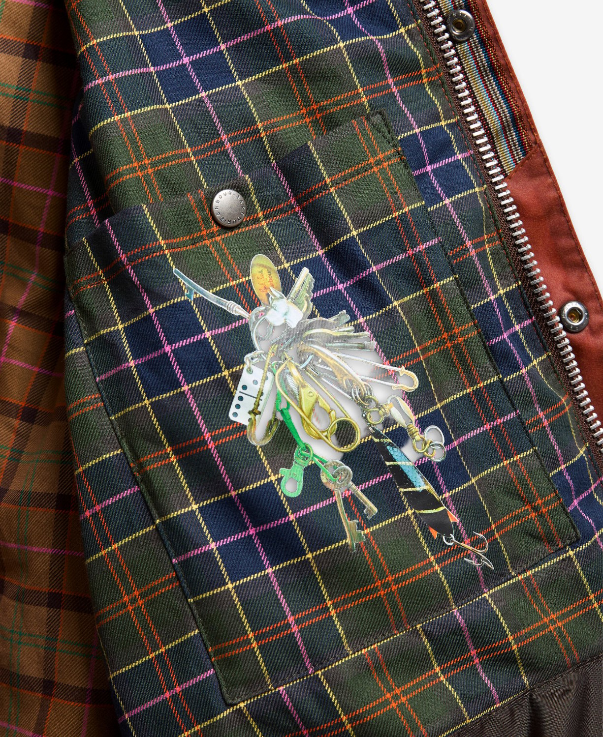 Barbour x Paul Smith Key Tport Yağlı Ceket
