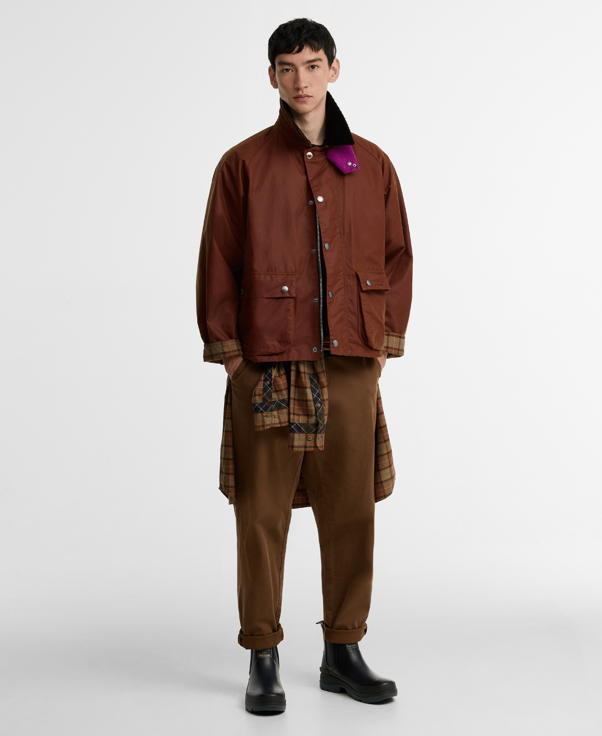 Barbour x Paul Smith Key Tport Yağlı Ceket