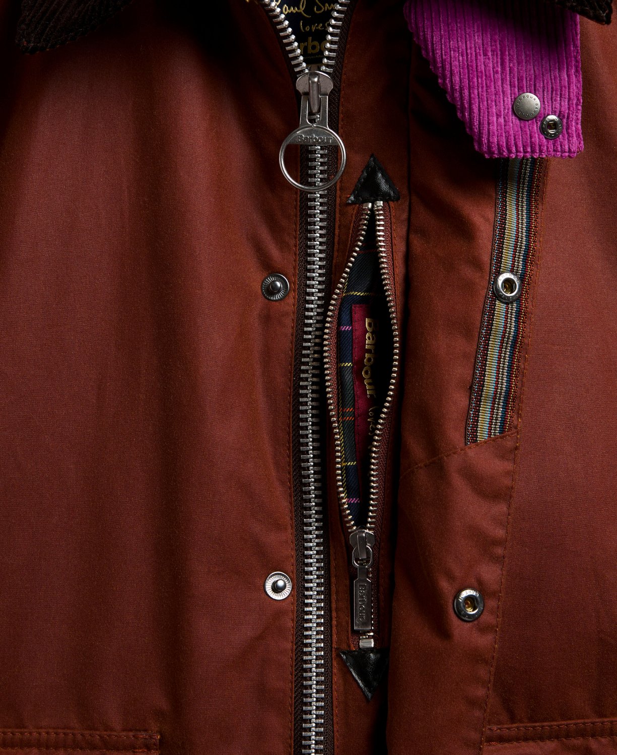 Barbour x Paul Smith Key Tport Yağlı Ceket