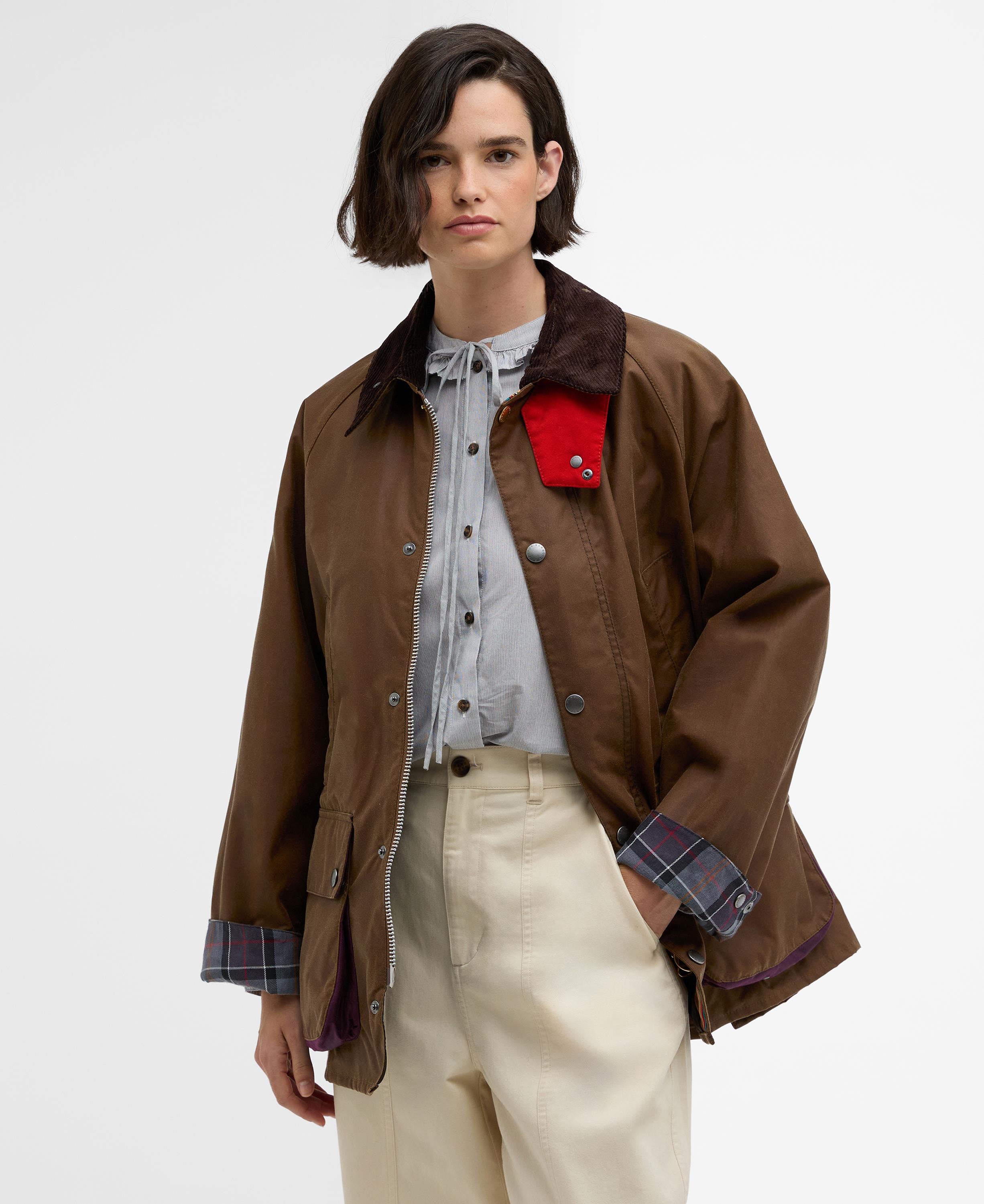paulsmith × Barbour bedale オーバーサイズ Barbour x Paul Smith OS Bedale Yağlı Ceket TA51 Tan