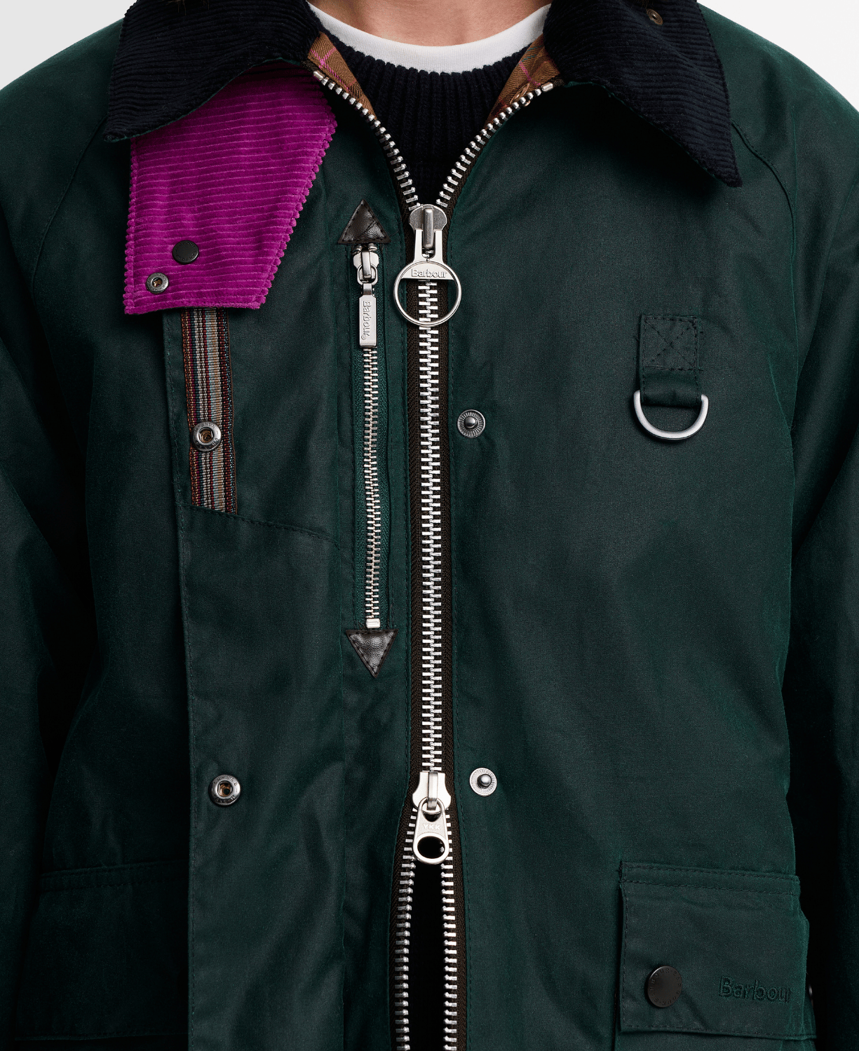 Barbour x Paul Smith Spey Long Yağlı Ceket