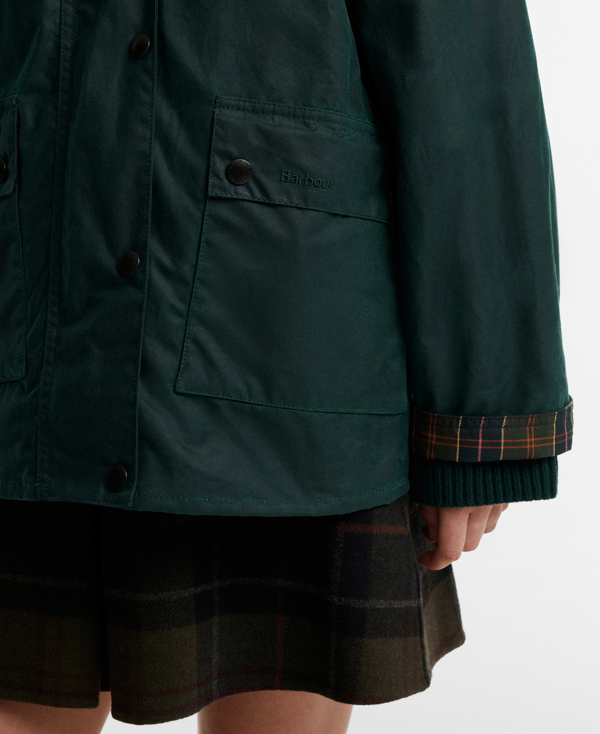 Barbour x Paul Smith Spey Long Yağlı Ceket
