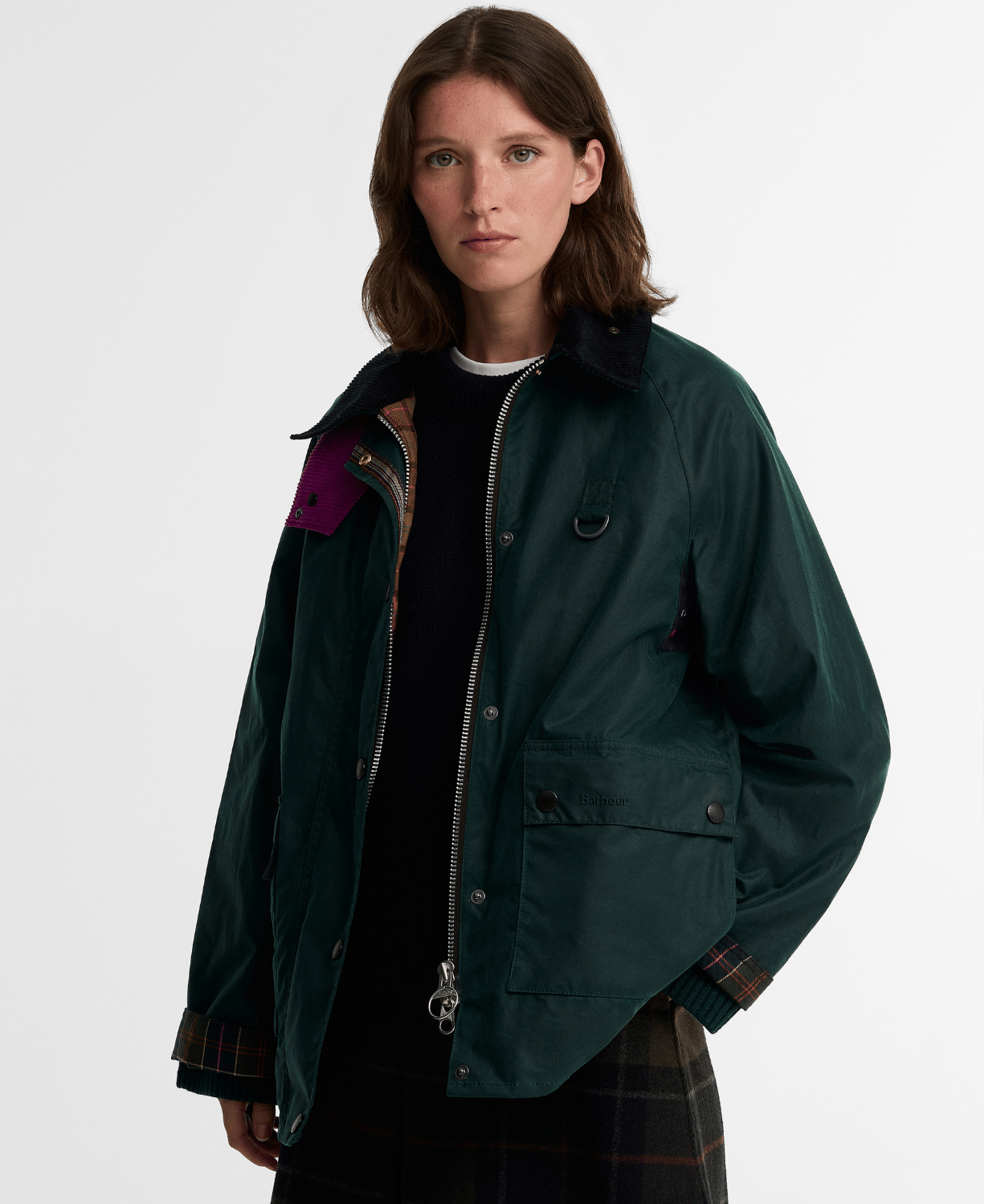 Barbour x Paul Smith Spey Long Yağlı Ceket