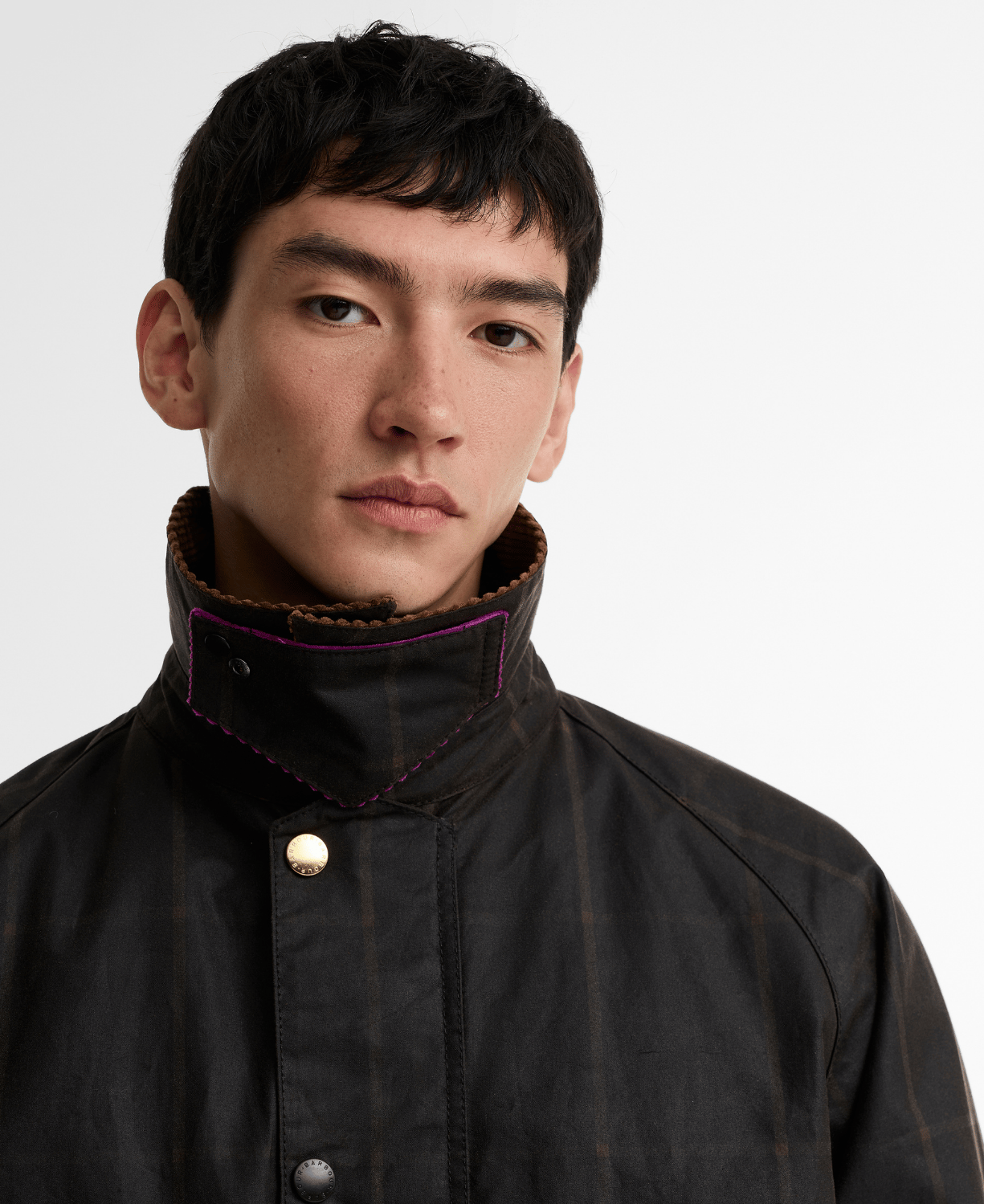 Barbour x Paul Smith Windowpane Yağlı Ceket