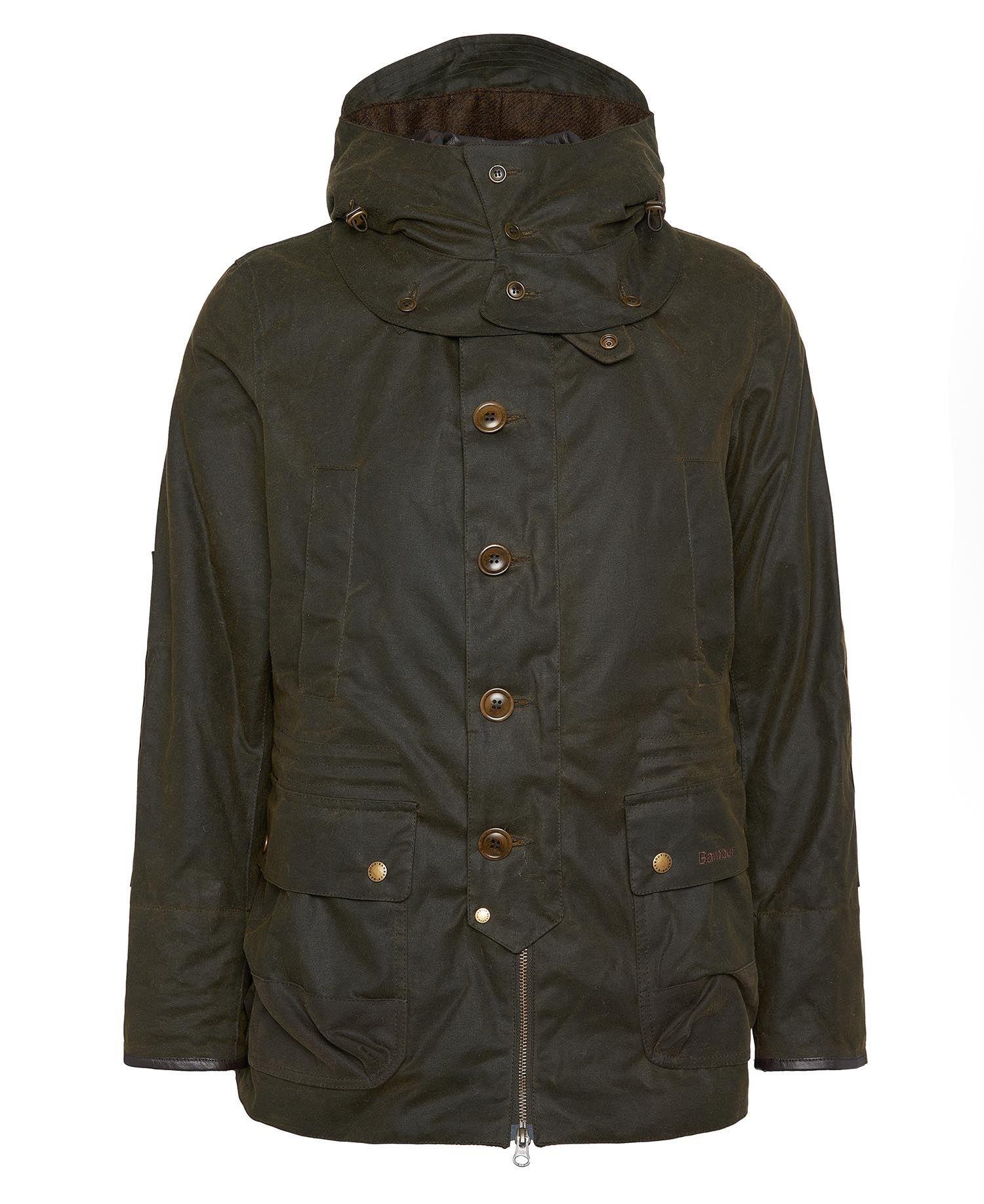 Barbour x TO KI TO Shoreman Yağlı Ceket OL51 Olive