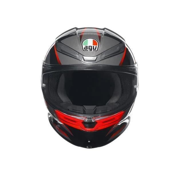 AGV K6 S SLASHCUT BLACK GREY RED KASKAGVKapalı KasklarAGV K6 S SLASHCUT BLACK GREY RED KASKAGV K6 S SLASHCUT BLACK GREY RED KASK