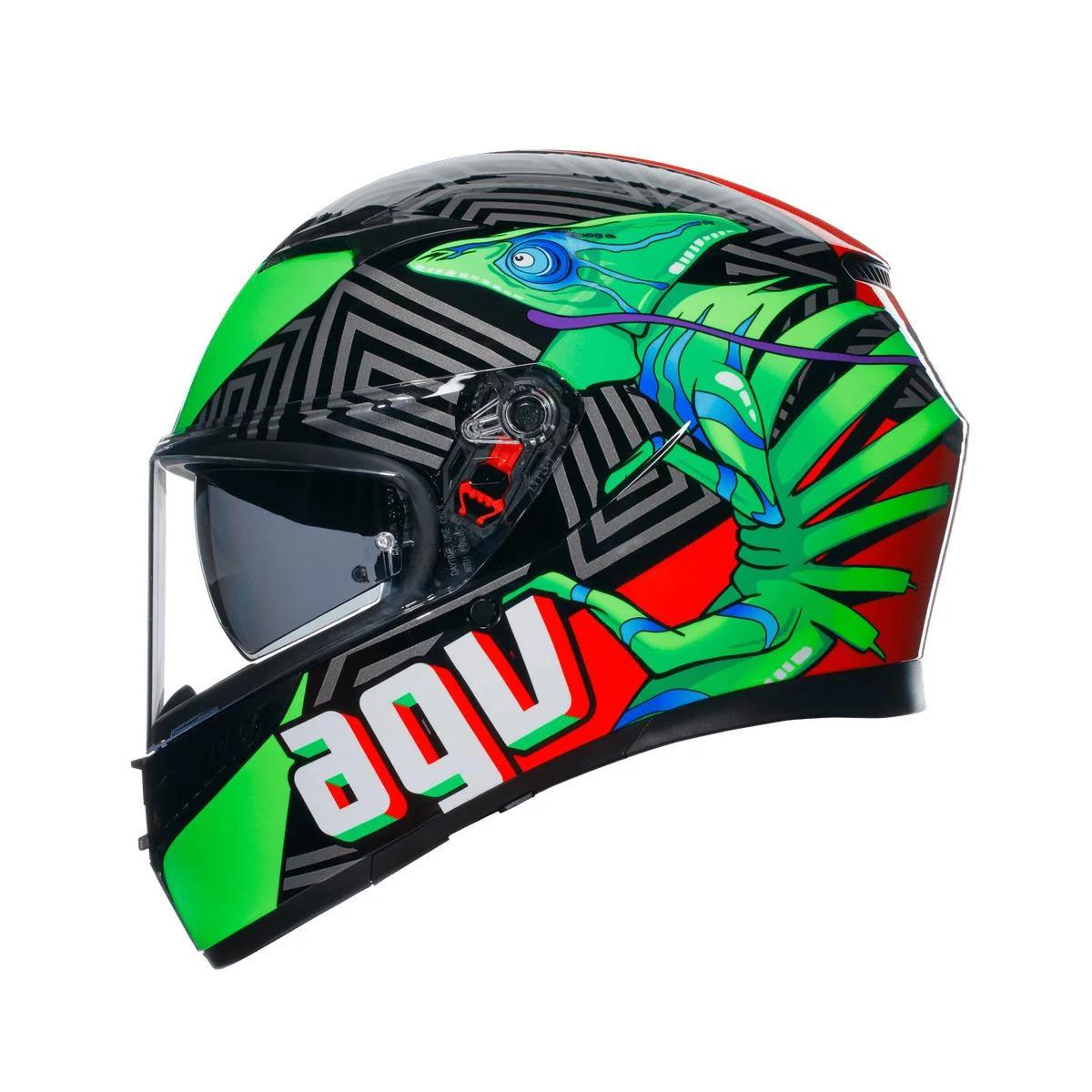 AGV KASK K3 MPLK KAMALEON BLACK RED GREENAGVKapalı KasklarAGV KASK K3 MPLK KAMALEON BLACK RED GREENAGV KASK K3 MPLK KAMALEON BLACK RED GREEN