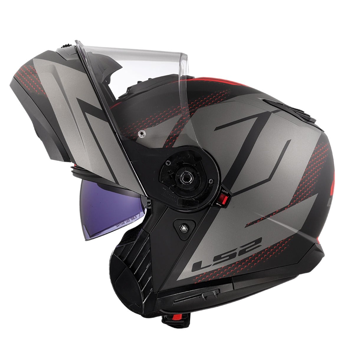 LS2 STROBE 2 CODE MAT SİYAH-GRİ KASKLS2Çene Açılır Kasklar