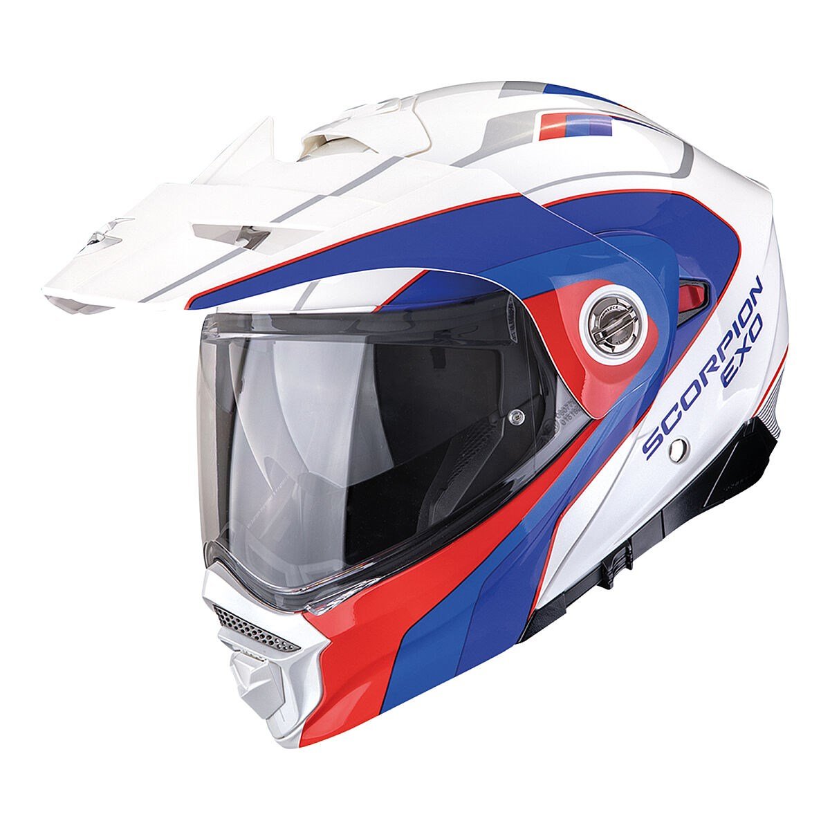 SCORPİON ADX-2 KAMPS ADV MOTOSİKLET KASKI SİYAH / MAVİ /KIRMIZISCORPIONÇene Açılır Kasklar
