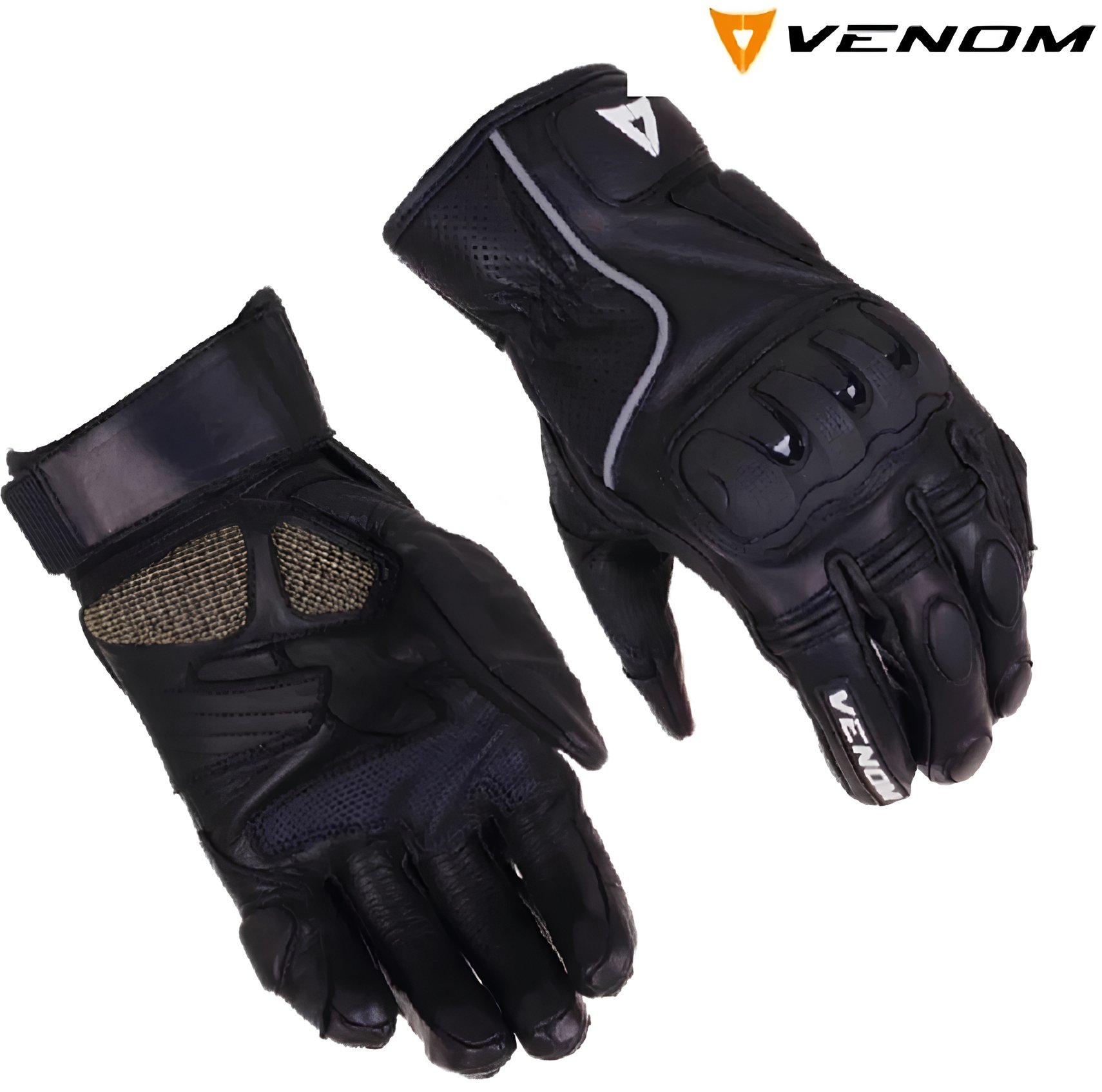  VENOM ELDİVEN D1 KISA SİYAHVENOMDeri Eldivenler