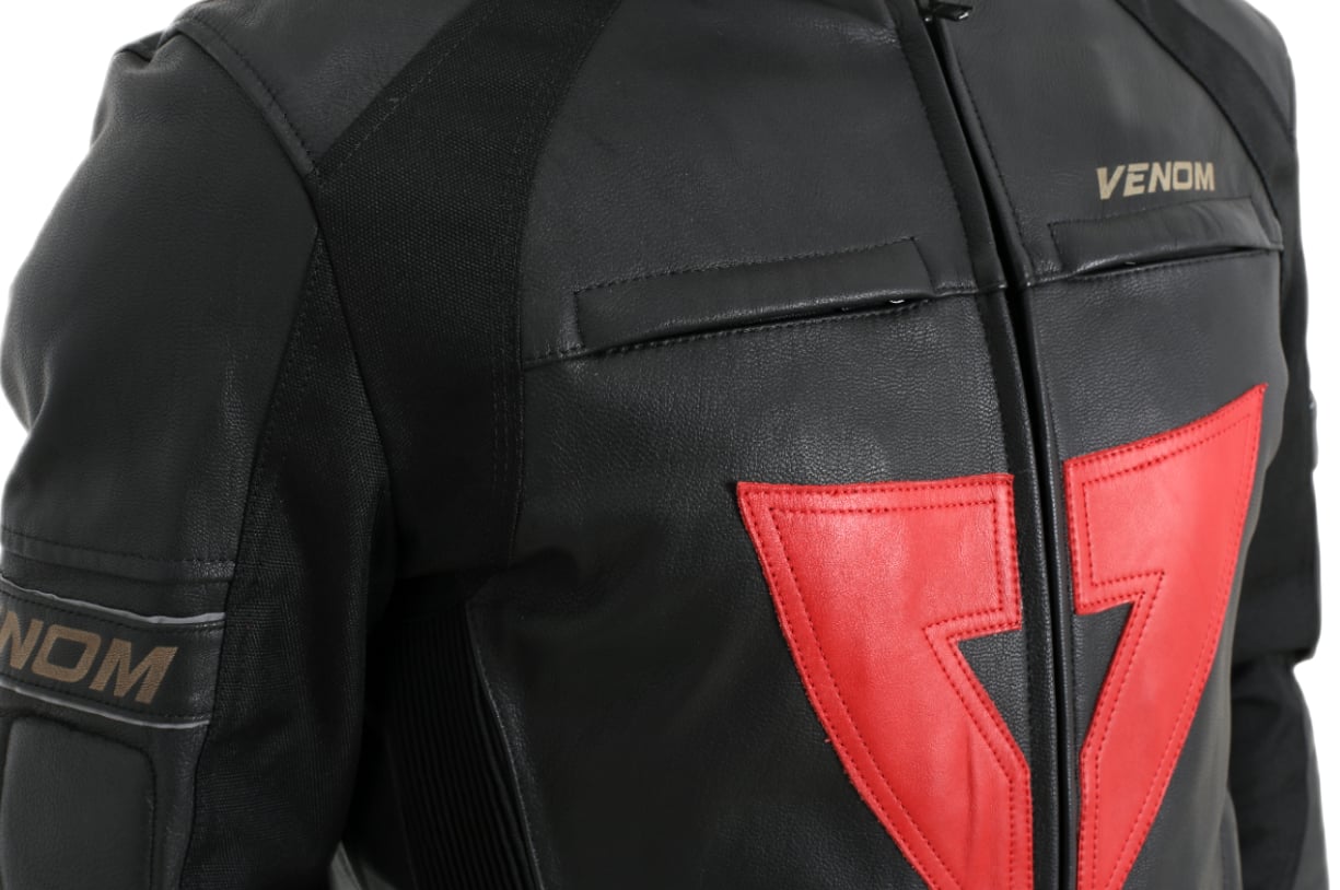 VENOM CEKET D1 RACING SİYAHVENOMDeri Montlar