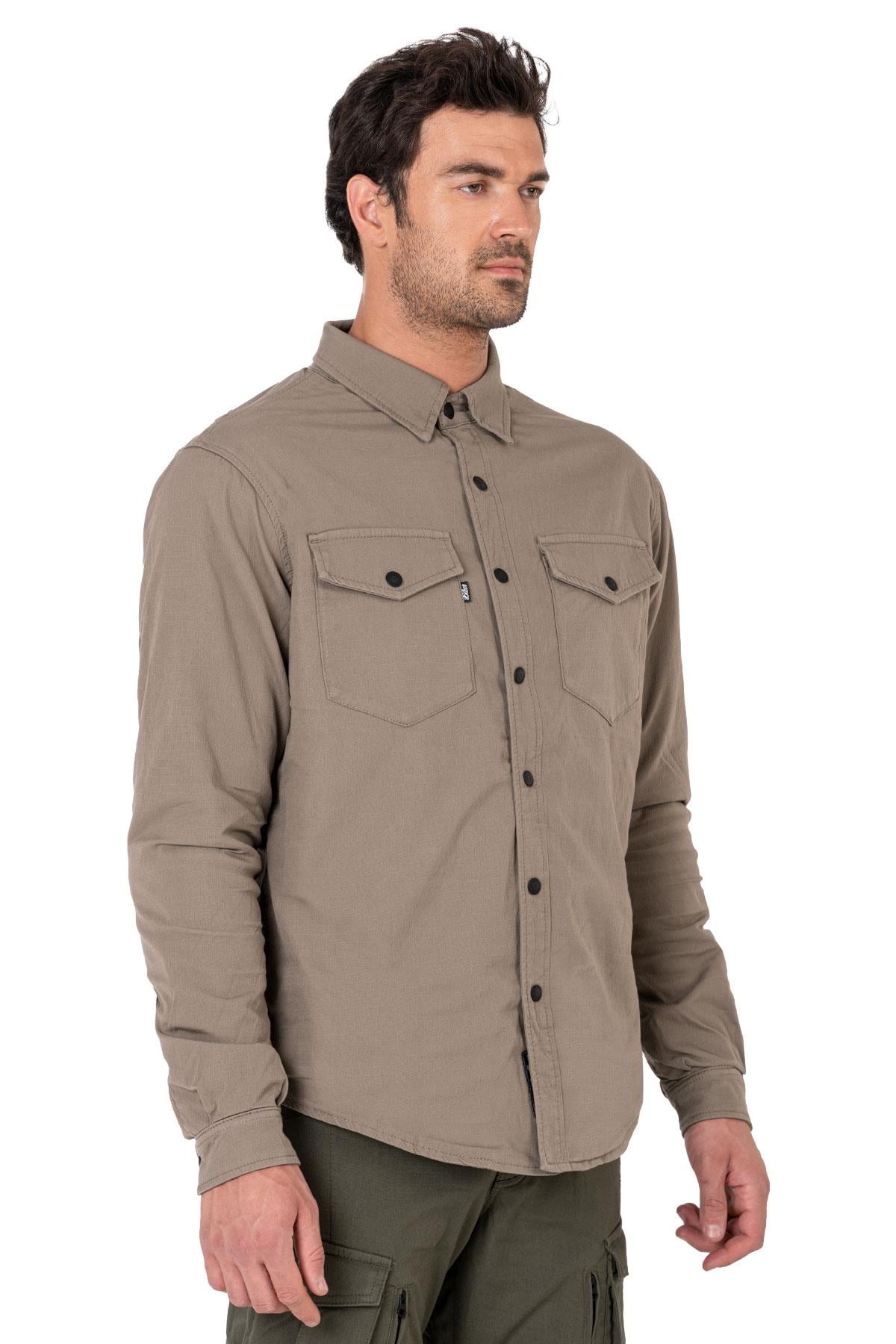 BJ EAGLE BEIGE KORUMALI MOTOSİKLET GÖMLEĞİTHE BİKER JEANSYazlık MontlarEagle Beige Korumalı Motosiklet Gömleği | AA Sertifikalı | Hemen Satın AlEagle Beige Korumalı Motosiklet Gömleği | AA Sertifikalı | Hemen Satın Al