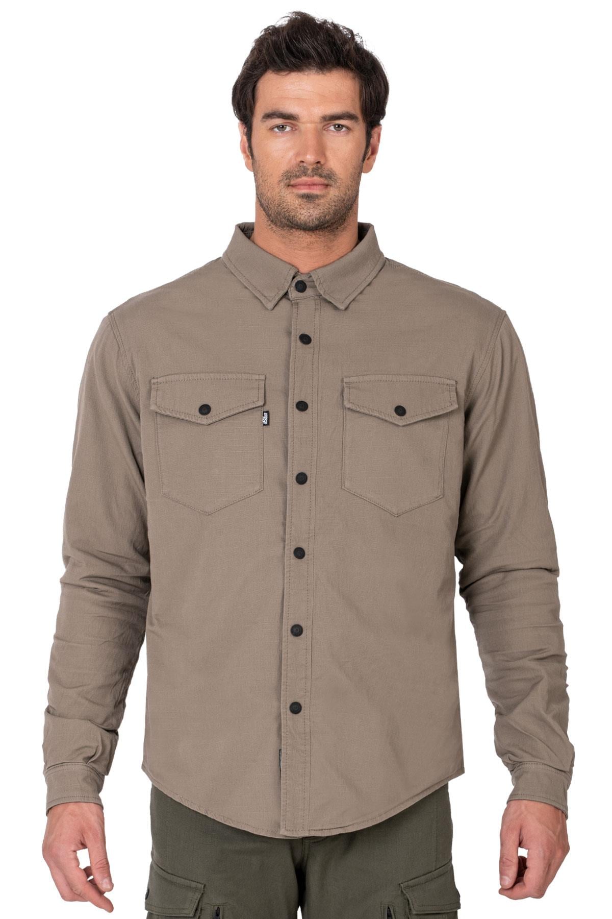 BJ EAGLE BEIGE KORUMALI MOTOSİKLET GÖMLEĞİTHE BİKER JEANSYazlık MontlarEagle Beige Korumalı Motosiklet Gömleği | AA Sertifikalı | Hemen Satın AlEagle Beige Korumalı Motosiklet Gömleği | AA Sertifikalı | Hemen Satın Al