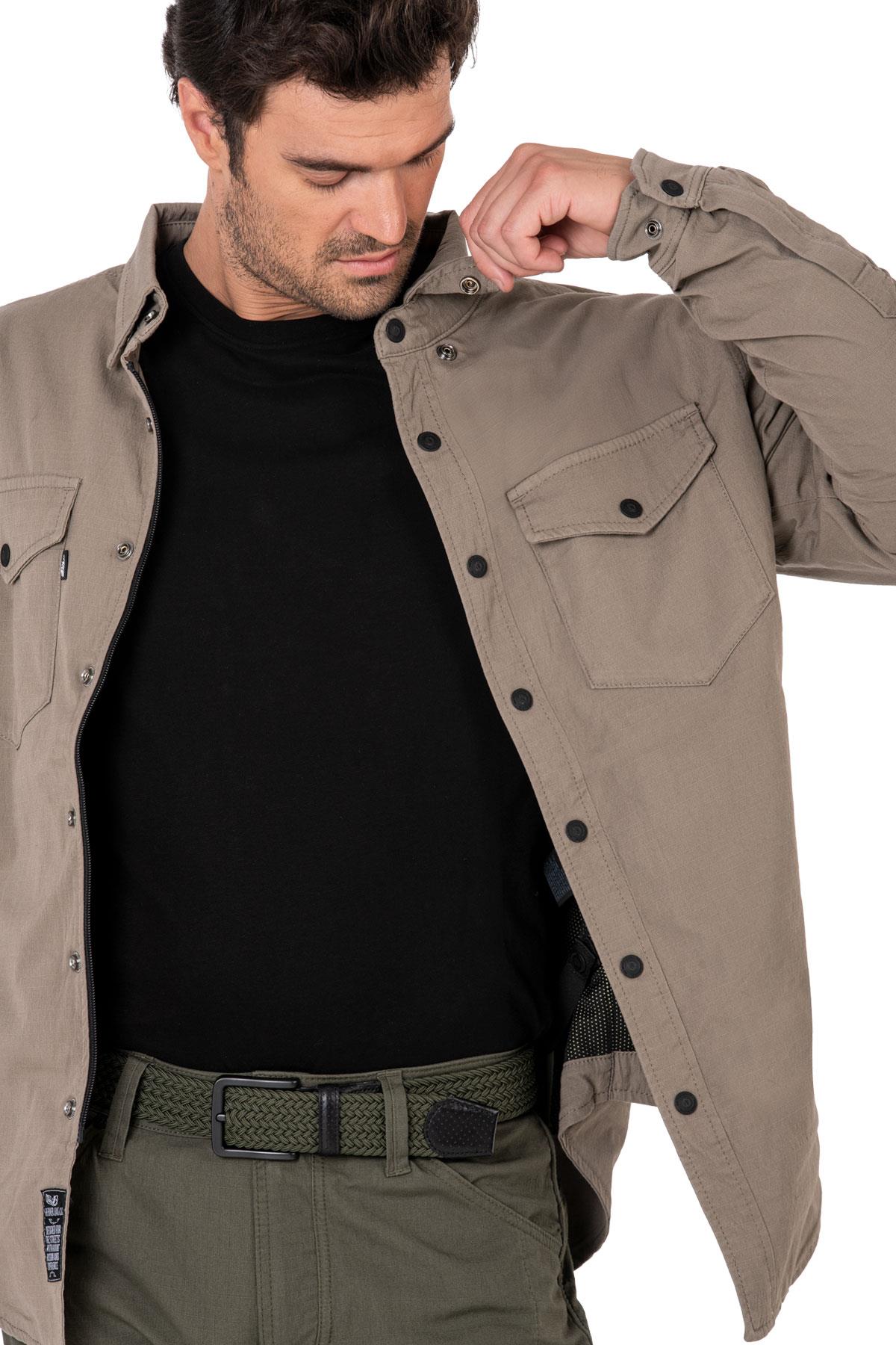 BJ EAGLE BEIGE KORUMALI MOTOSİKLET GÖMLEĞİTHE BİKER JEANSYazlık MontlarEagle Beige Korumalı Motosiklet Gömleği | AA Sertifikalı | Hemen Satın AlEagle Beige Korumalı Motosiklet Gömleği | AA Sertifikalı | Hemen Satın Al
