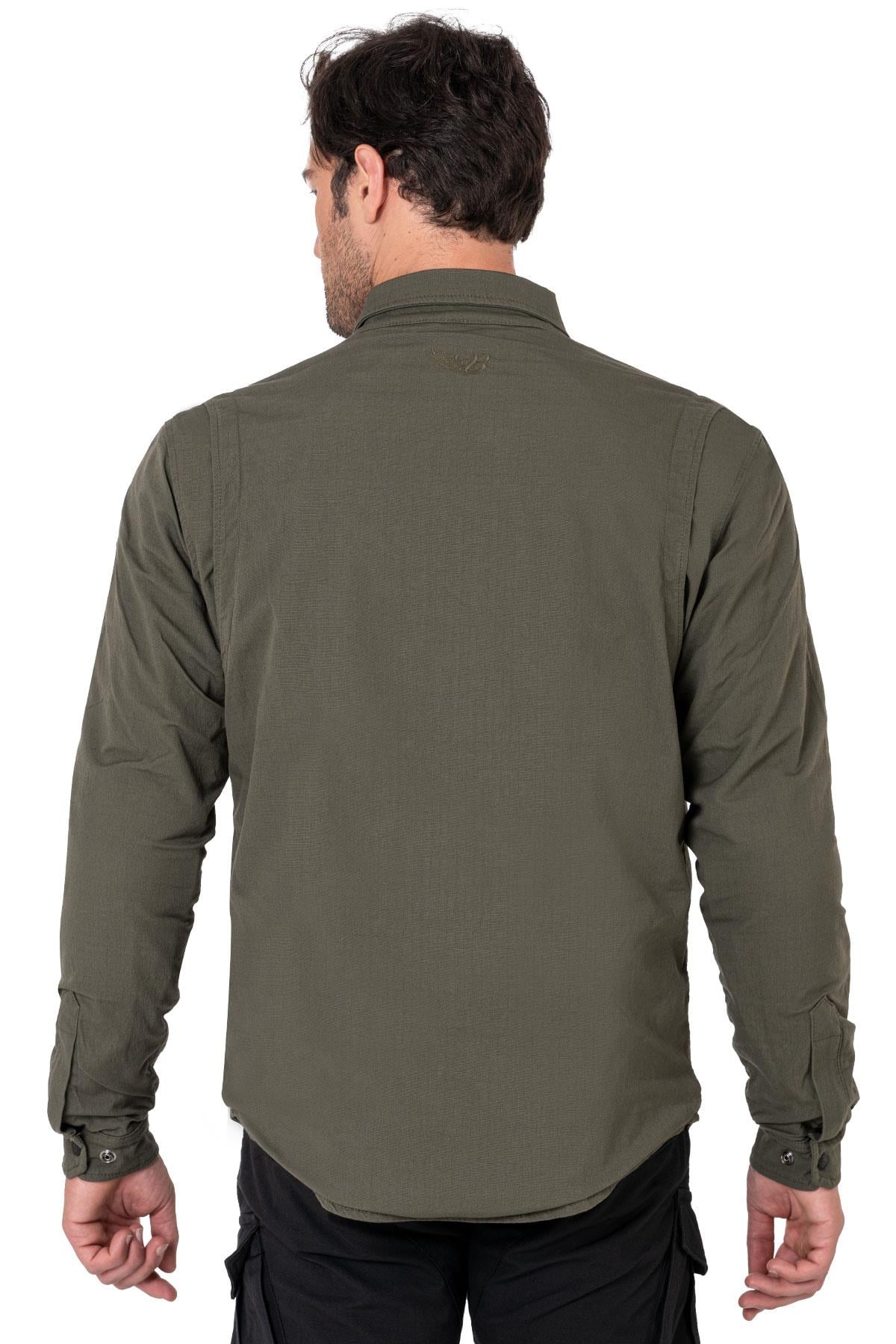 BJ EAGLE KHAKI KORUMALI MOTOSİKLET GÖMLEĞİTHE BİKER JEANSYazlık MontlarEagle Khaki Korumalı Motosiklet Gömleği | AA Sertifikalı | Hemen Satın AlEagle Khaki Korumalı Motosiklet Gömleği | AA Sertifikalı | Hemen Satın Al