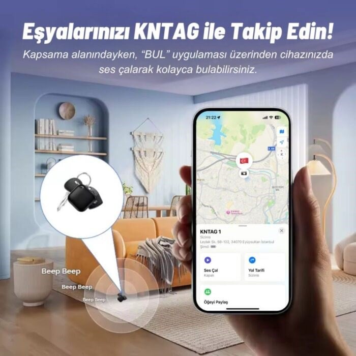 KNMASTER KNTAG 1 – 4'LÜ PAKET AKILLI TAKİP CİHAZIKNMASTERİnterkom Cihazları