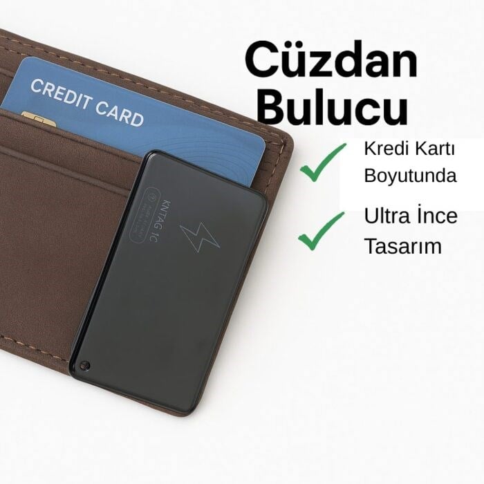 KNMASTER KNTAG 1C – ULTRA İNCE AKILLI TAKİP KARTI (CÜZDAN BULUCU)KNMASTERİnterkom Cihazları