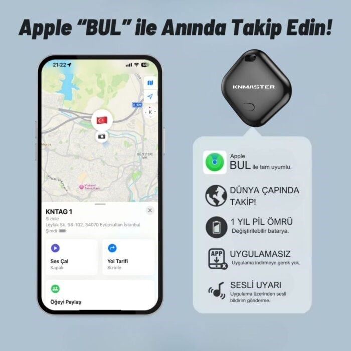 KNMASTER KNTAG 1 – 4'LÜ PAKET AKILLI TAKİP CİHAZIKNMASTERİnterkom Cihazları