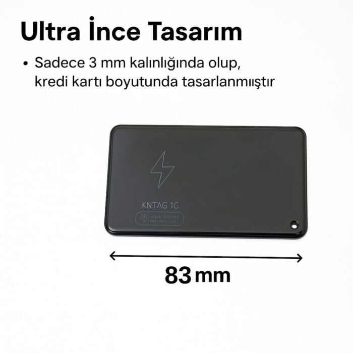 KNMASTER KNTAG 1C – ULTRA İNCE AKILLI TAKİP KARTI (CÜZDAN BULUCU)KNMASTERİnterkom Cihazları