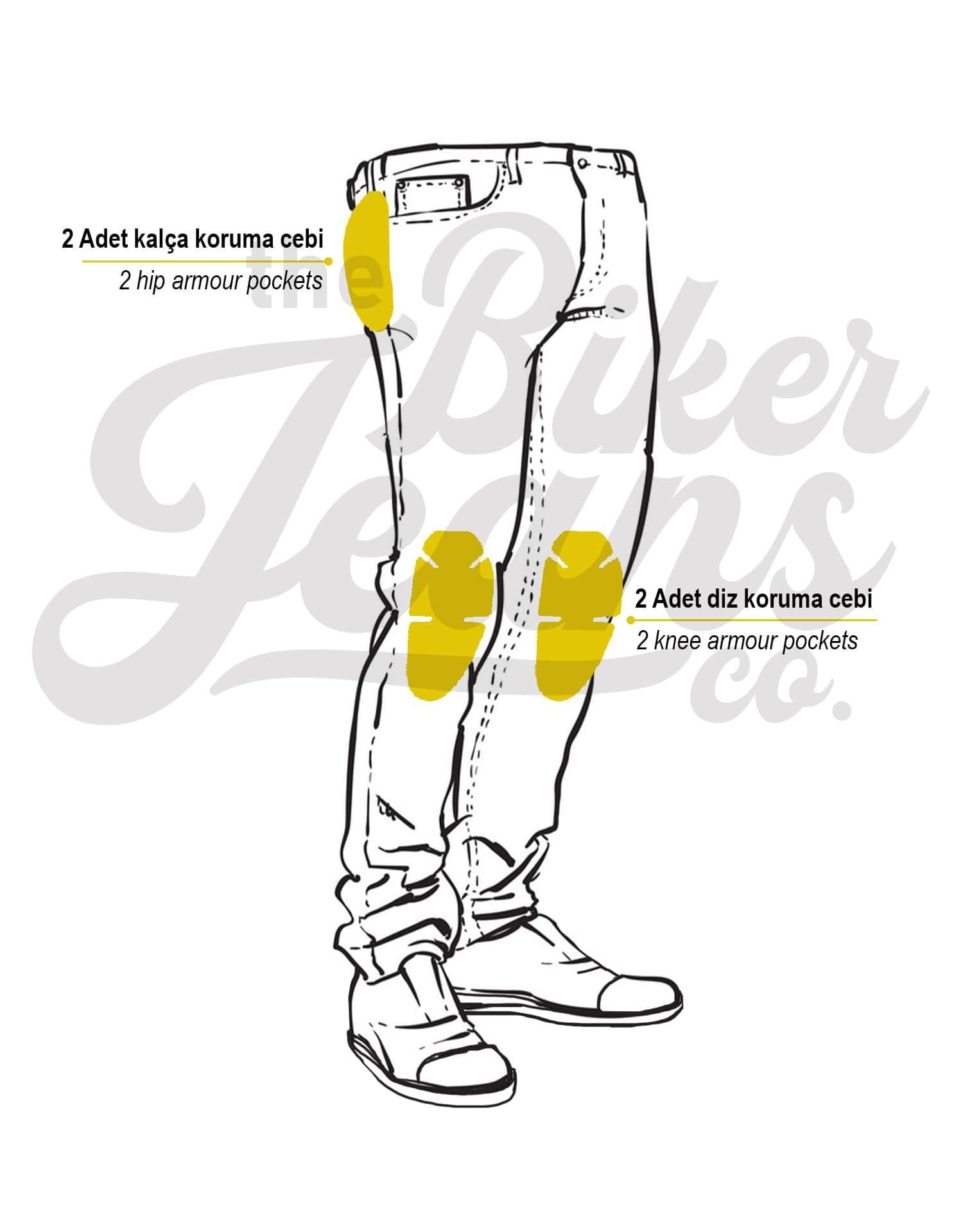 BJ BLACK IRON FLEXI V4 PANTOLONTHE BİKER JEANSJeans Pantolonlar