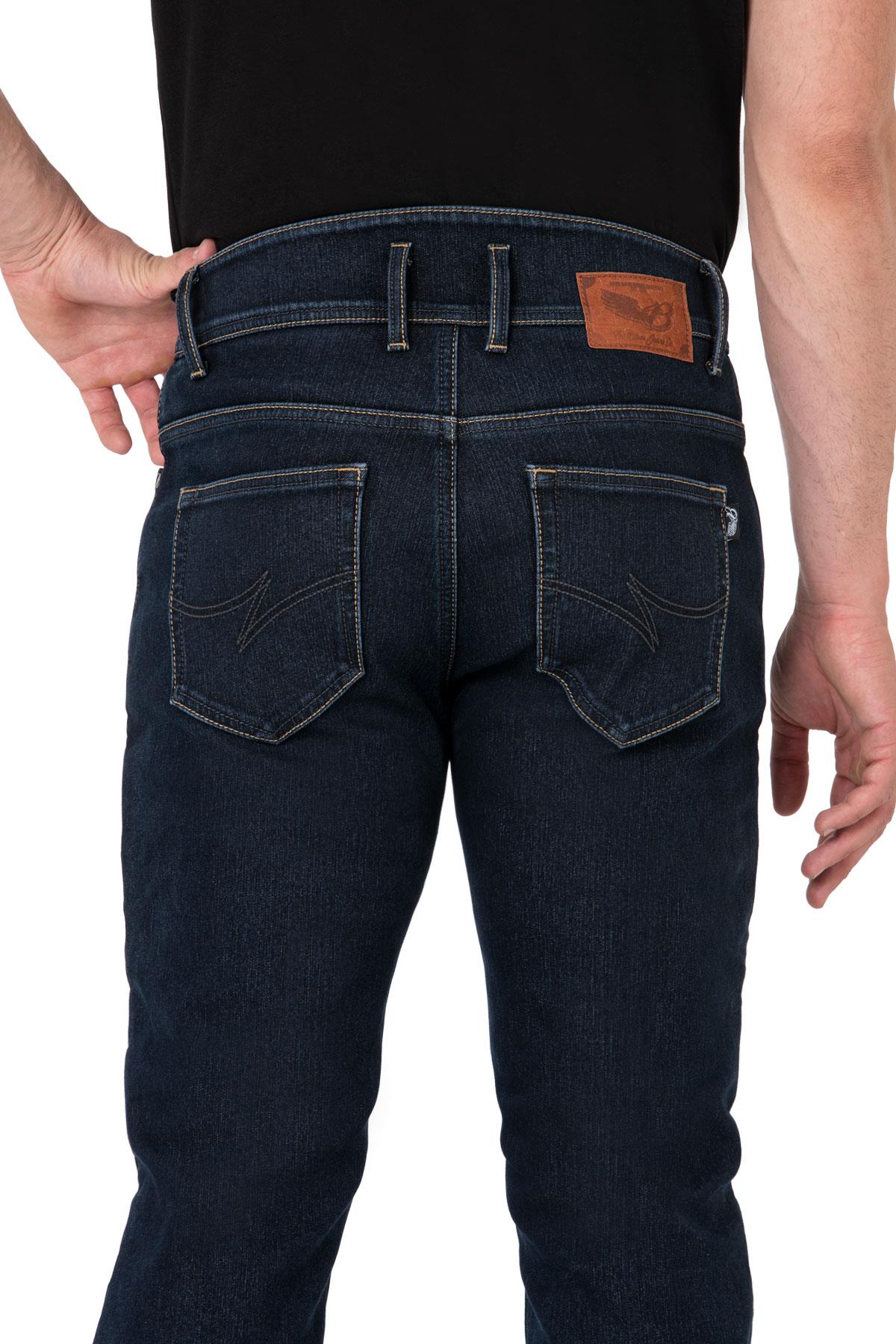 BJ CITY BIKER COLD KILLER DARK BLUE PANTOLONTHE BİKER JEANSJeans Pantolonlar
