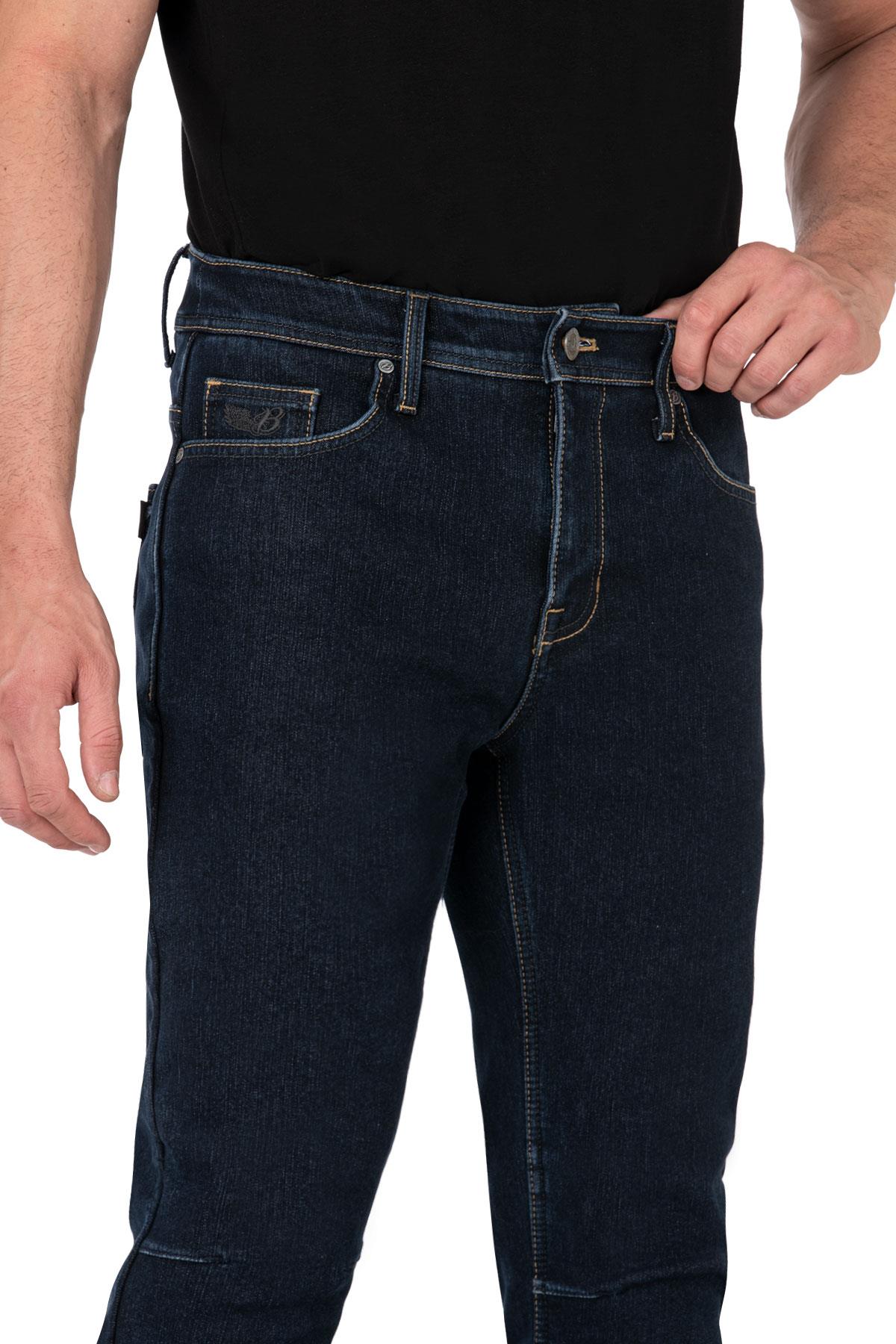 BJ CITY BIKER COLD KILLER DARK BLUE PANTOLONTHE BİKER JEANSJeans Pantolonlar