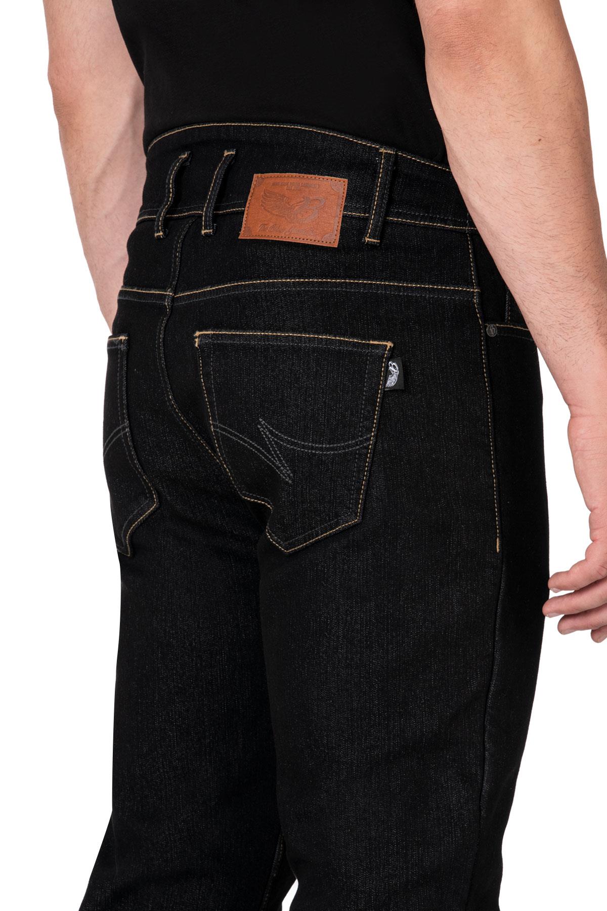 BJ CITY BIKER COLD KILLER BLACK PANTOLONTHE BİKER JEANSJeans Pantolonlar
