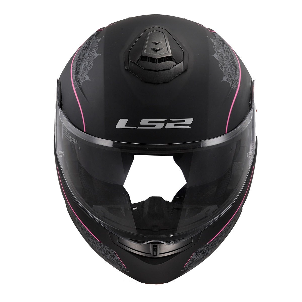 LS2 STROBE 2 LUX M.SİYAH-PEMBE KASKLS2Kadın Kaskları