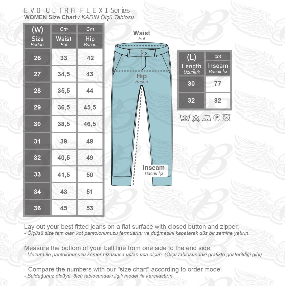 BJ EVO ULTRA FLEXI DARK BLUE KORUMALI MOTOSİKLET KOT PANTOLONUTHE BİKER JEANSKadın Pantolonları