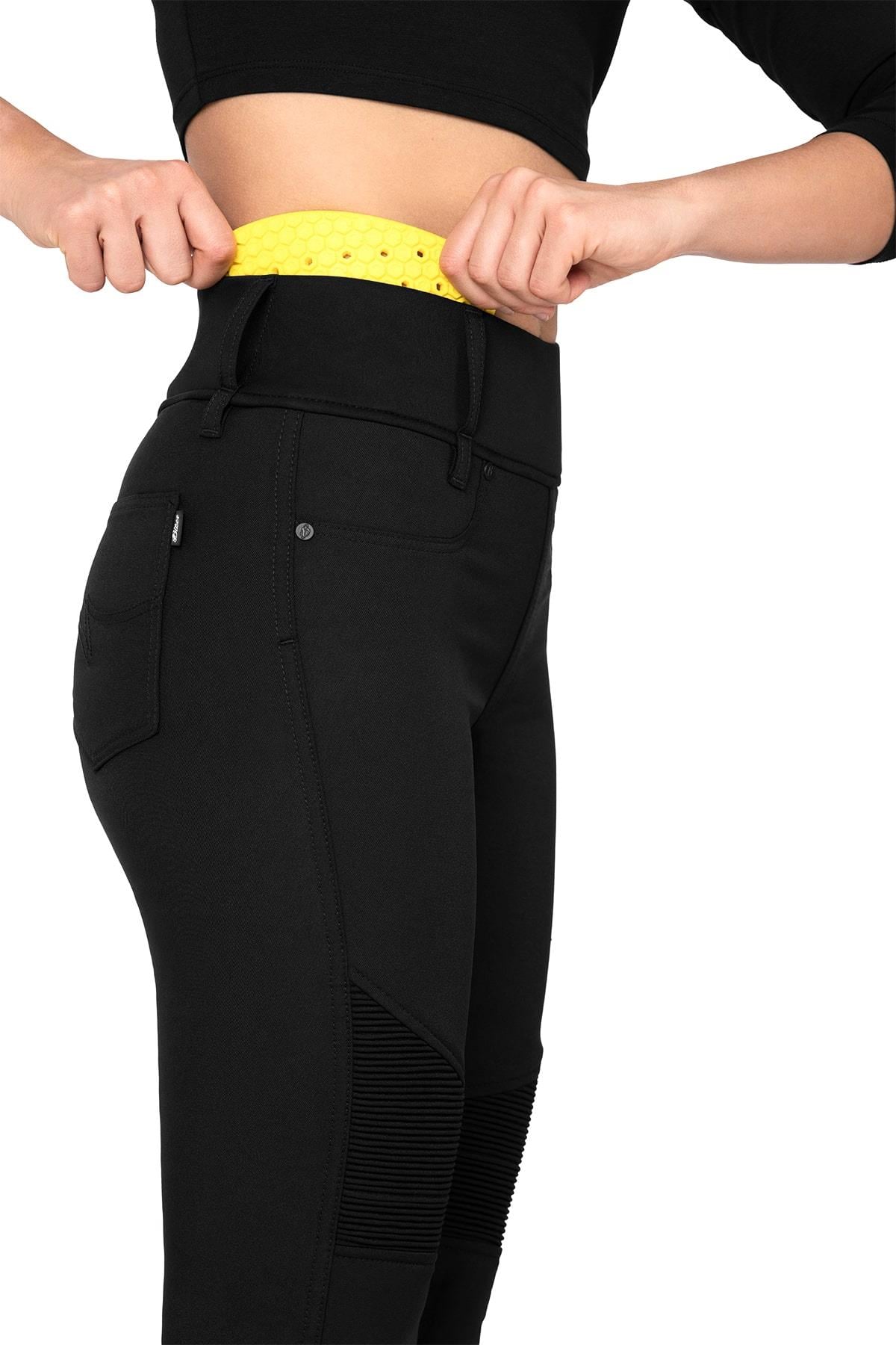 ALİCE KORUMALI MOTOSİKLET TAYT PANTOLONUTHE BİKER JEANSKadın Pantolonları
