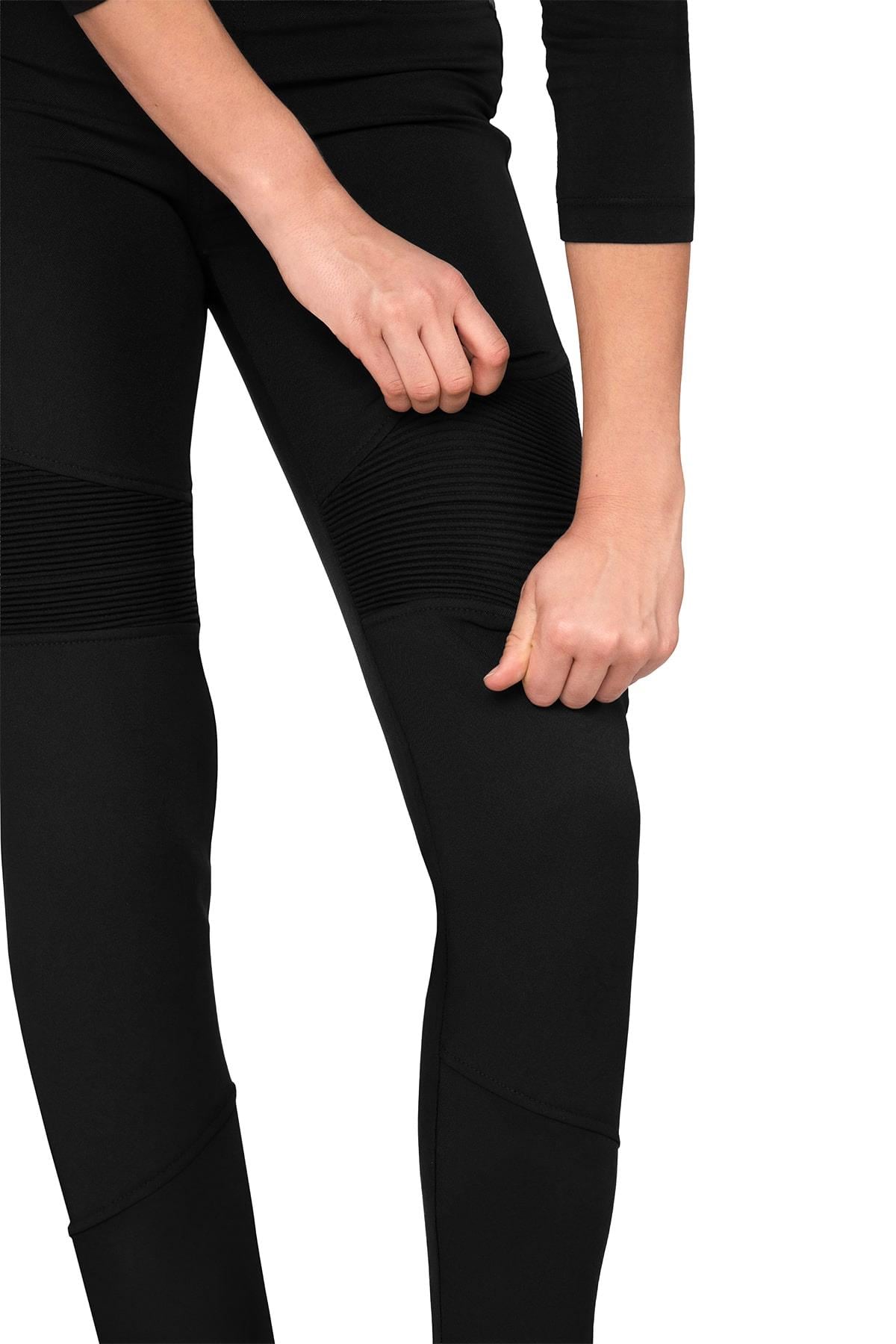 ALİCE KORUMALI MOTOSİKLET TAYT PANTOLONUTHE BİKER JEANSKadın Pantolonları