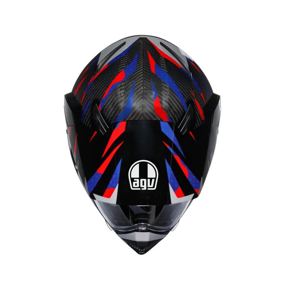 AGV KASK/ AX9 MPLK STEPPA CARBON/RED/BLUEAGVKapalı Kasklar