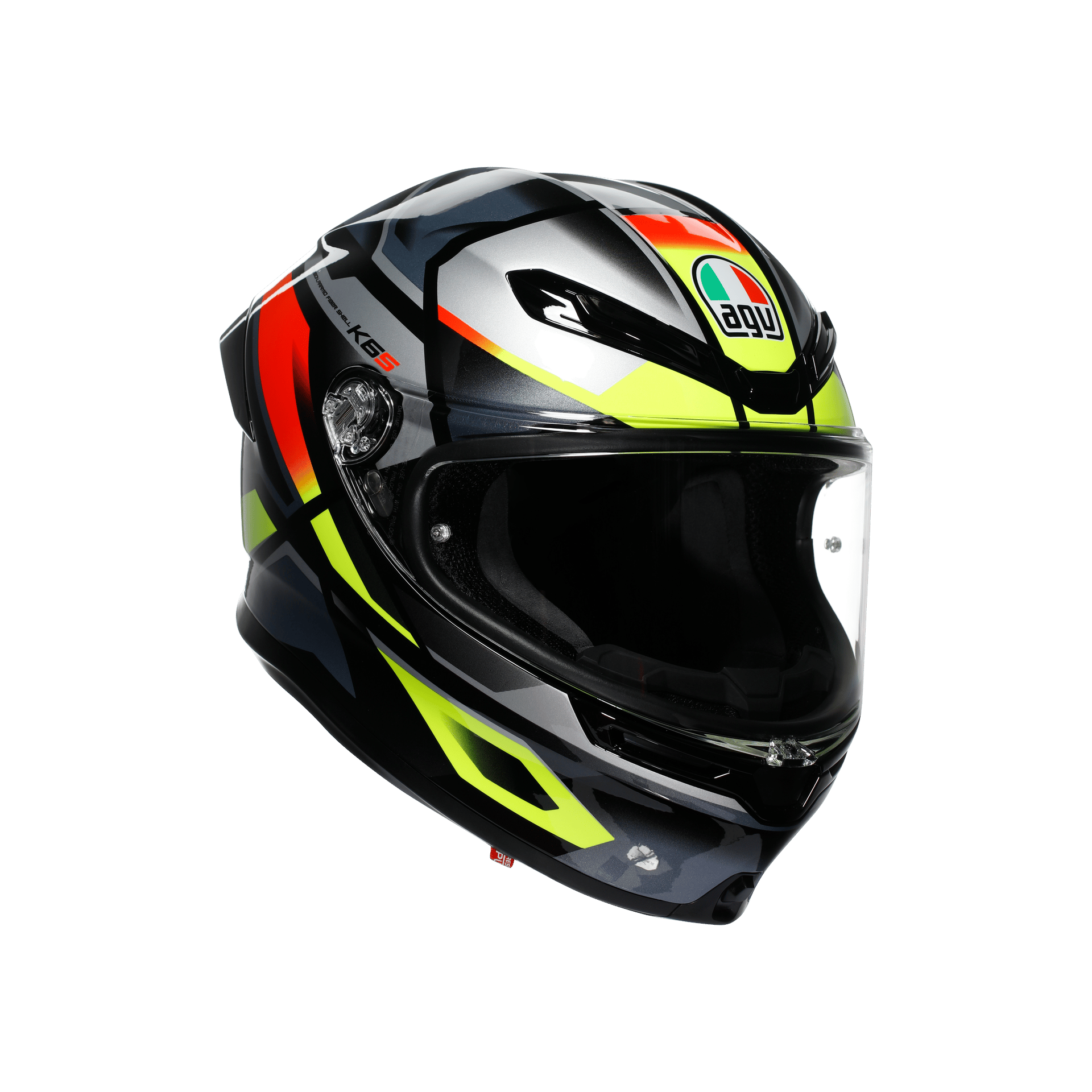 AGV KASK/K6 S MPLK ERAZER BLACK/RED YELLOW FLUOAGVKapalı Kasklar