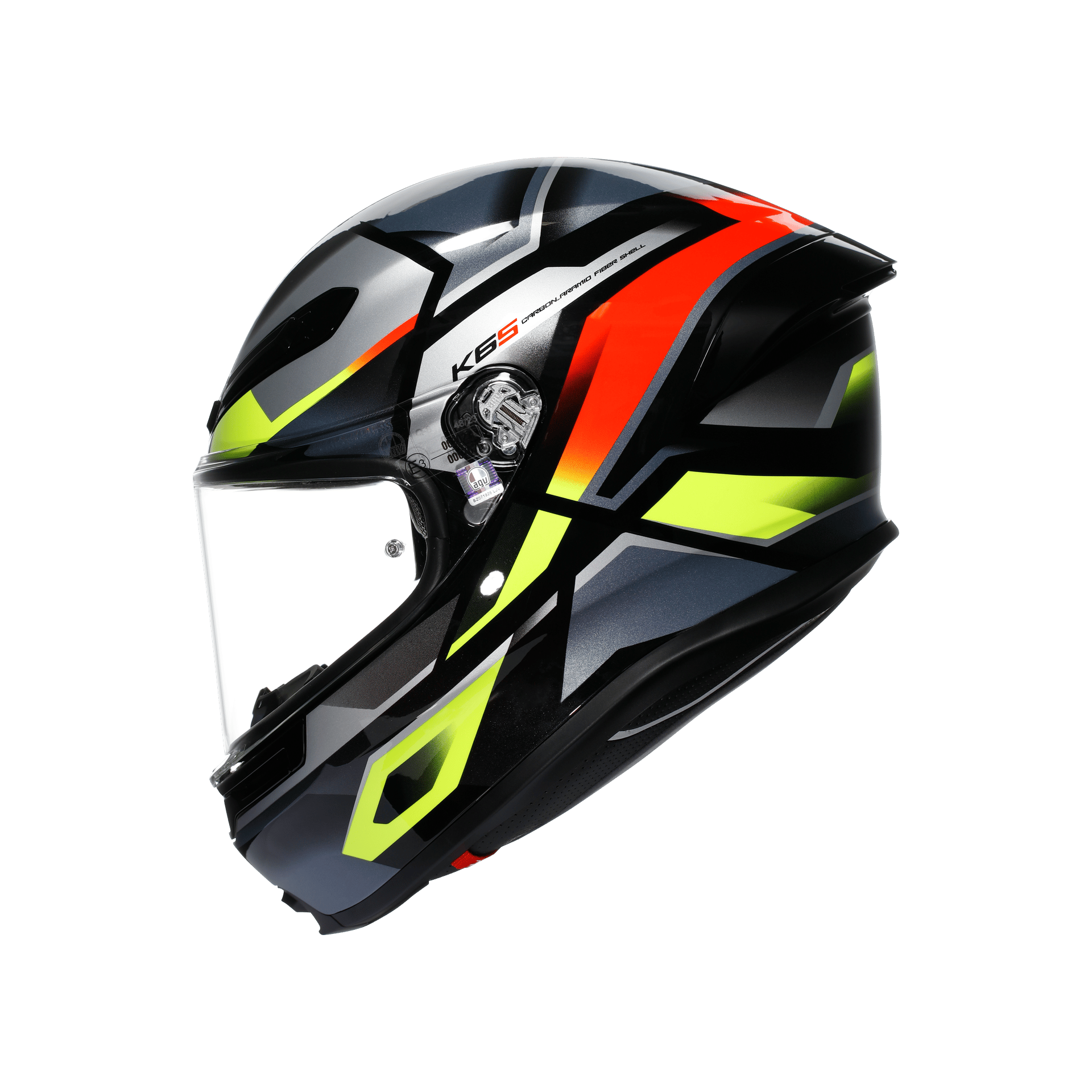 AGV KASK/K6 S MPLK ERAZER BLACK/RED YELLOW FLUOAGVKapalı Kasklar