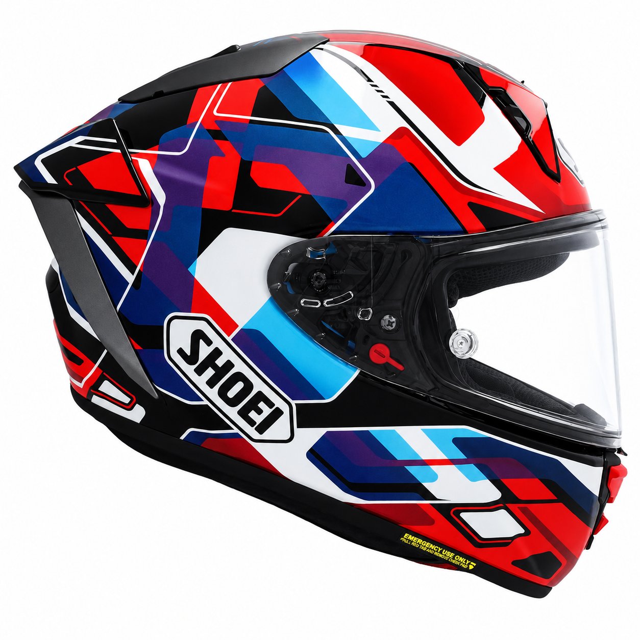 SHOEI X-SPIRIT PRO VALION TC-10 RED BLUE KASKSHOEIKapalı Kasklar