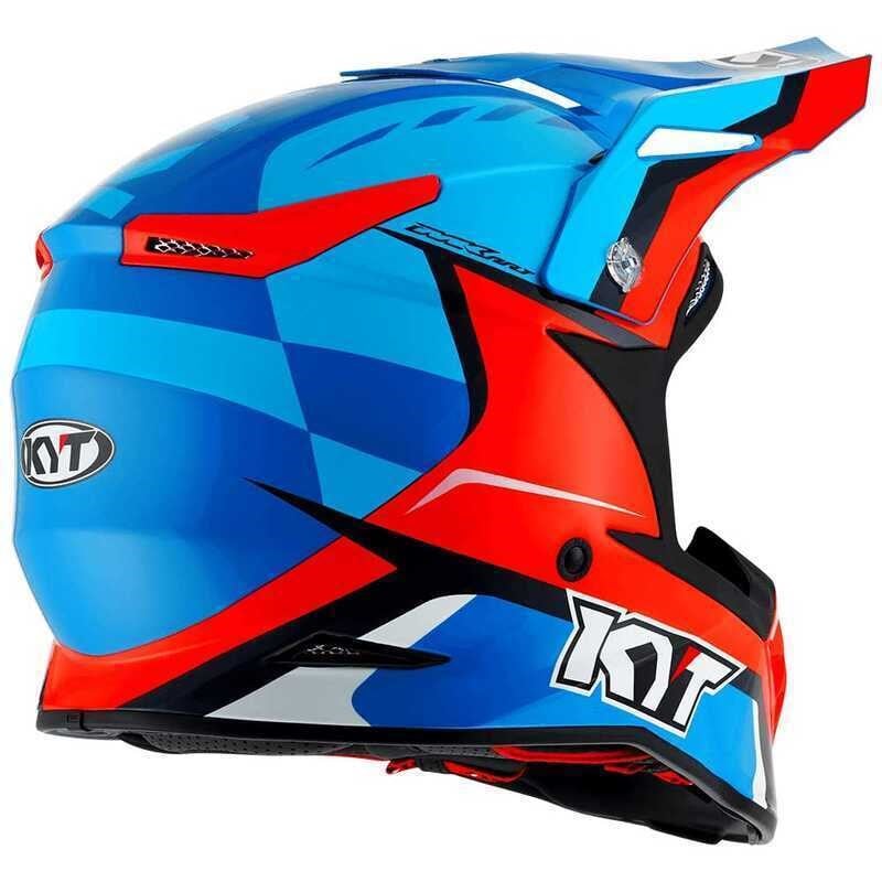 KYT SKYHAWK KASK GLOWING MAVİ TURUNCU FLUO