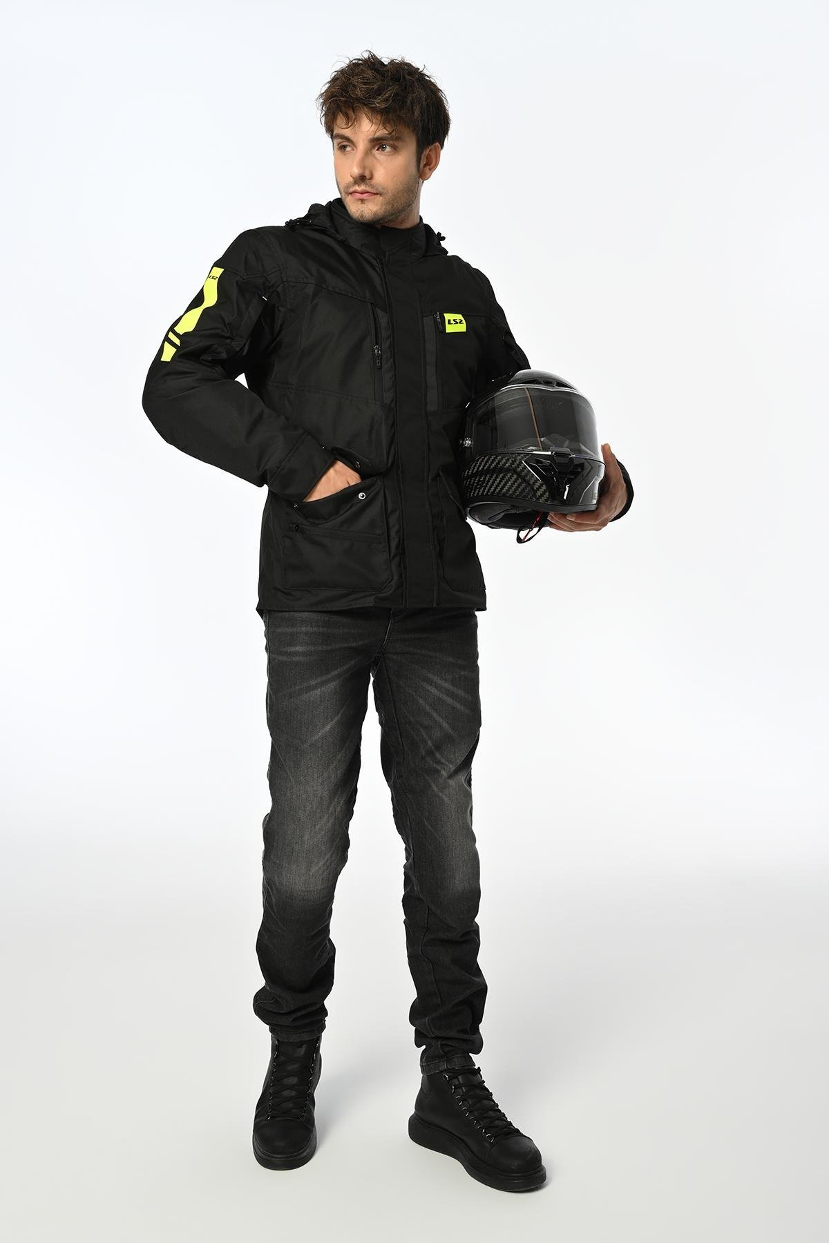LS2 METROPOLIS EVO MAN JACKET BLACK NEON YELLOW - SİYAH SARI CEKET ls23 Mevsim MontlarLS2 METROPOLIS EVO MAN JACKET BLACK NEON YELLOW - SİYAH SARI CEKET LS2 METROPOLIS EVO MAN JACKET BLACK NEON YELLOW - SİYAH SARI CEKET 