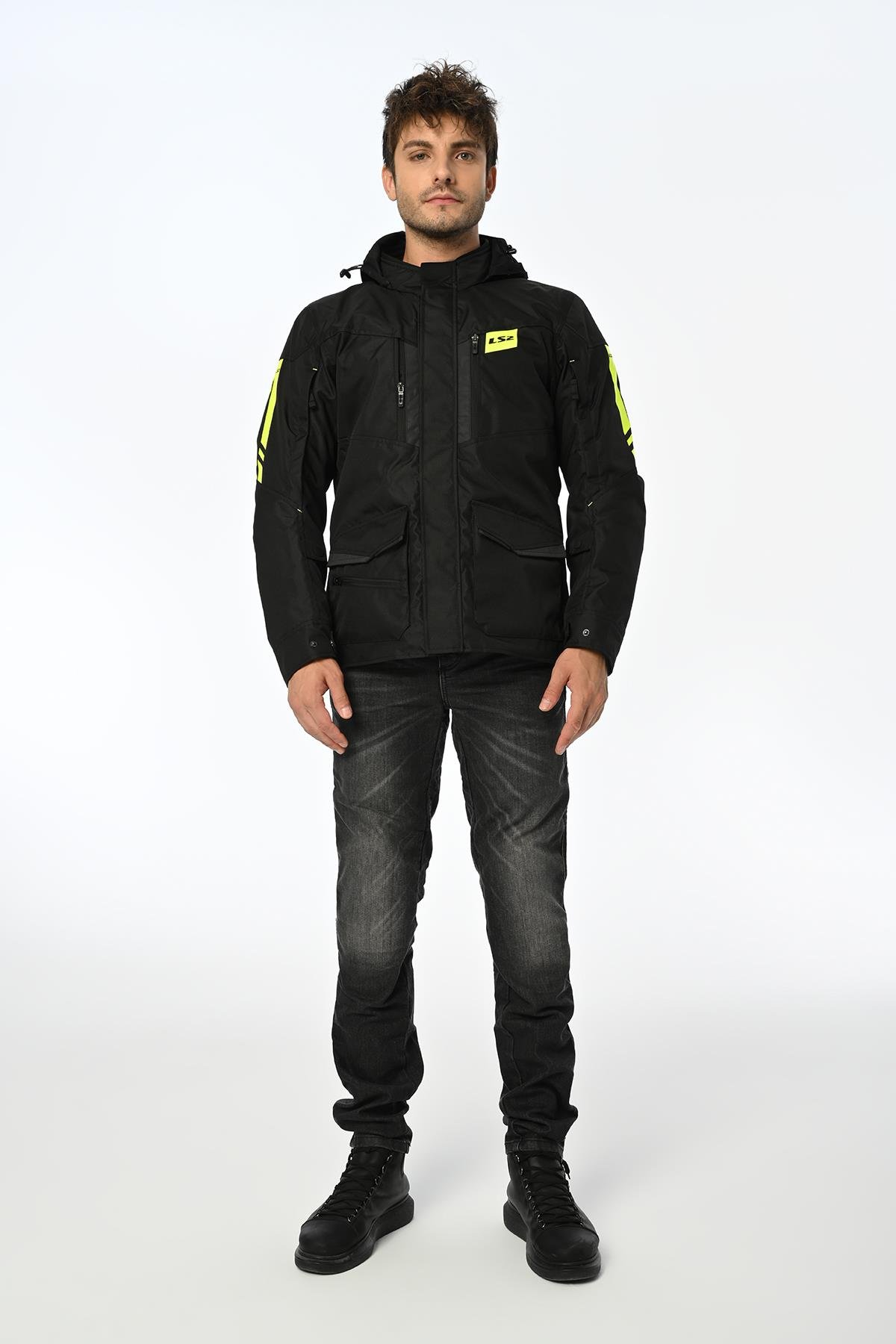 LS2 METROPOLIS EVO MAN JACKET BLACK NEON YELLOW - SİYAH SARI CEKET ls23 Mevsim MontlarLS2 METROPOLIS EVO MAN JACKET BLACK NEON YELLOW - SİYAH SARI CEKET LS2 METROPOLIS EVO MAN JACKET BLACK NEON YELLOW - SİYAH SARI CEKET 