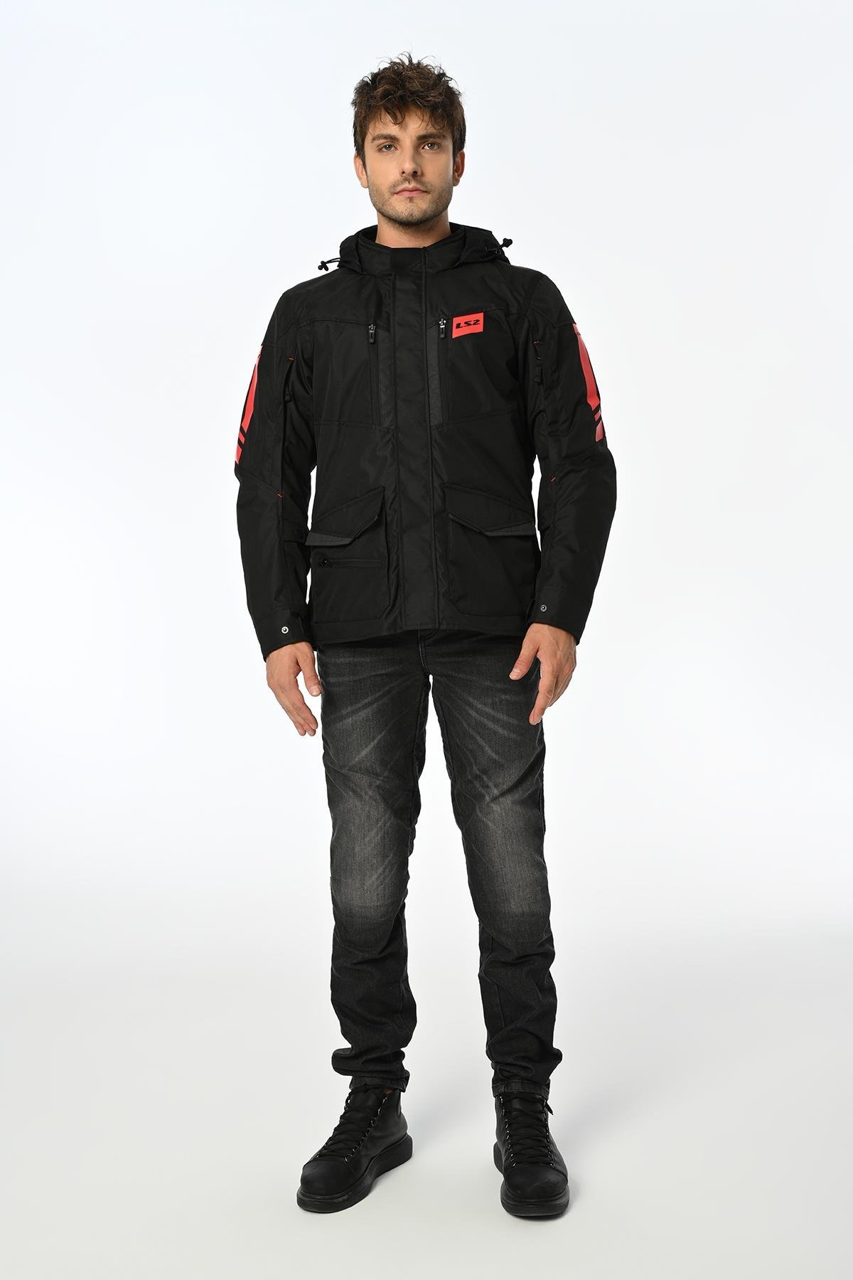 LS2 METROPOLIS EVO MAN JACKET BLACK RED CEKET - KIRMIZI SİYAHls23 Mevsim MontlarLS2 METROPOLIS EVO MAN JACKET BLACK RED CEKET - KRMIZI SİYAHLS2 METROPOLIS EVO MAN JACKET BLACK RED CEKET - KRMIZI SİYAH