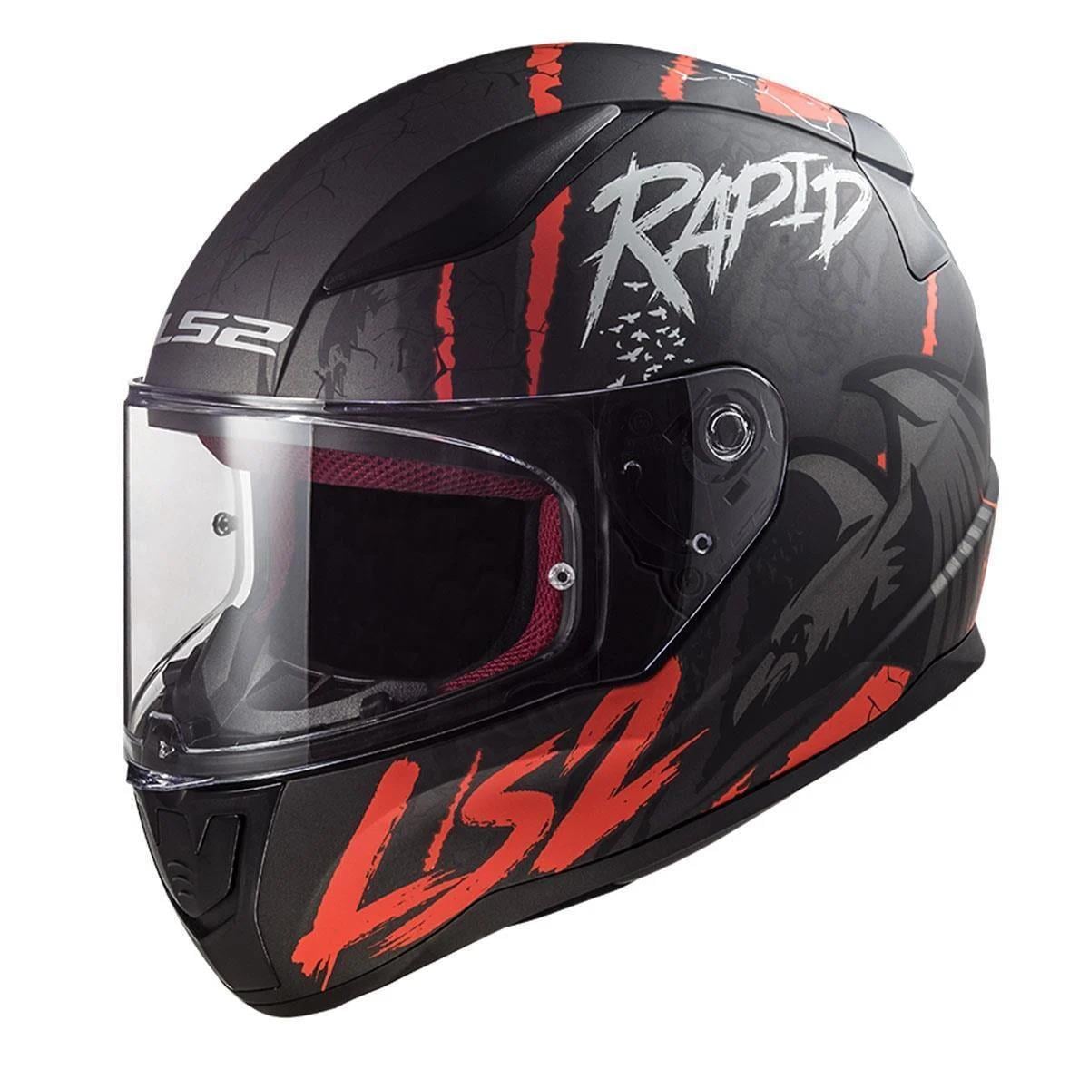 LS2 RAPID RAVEN MATT BLACK WHITE RED KASKls2Kapalı KasklarLS2 RAPID RAVEN MATT BLACK WHITE RED KASKLS2 RAPID RAVEN MATT BLACK WHITE RED KASK