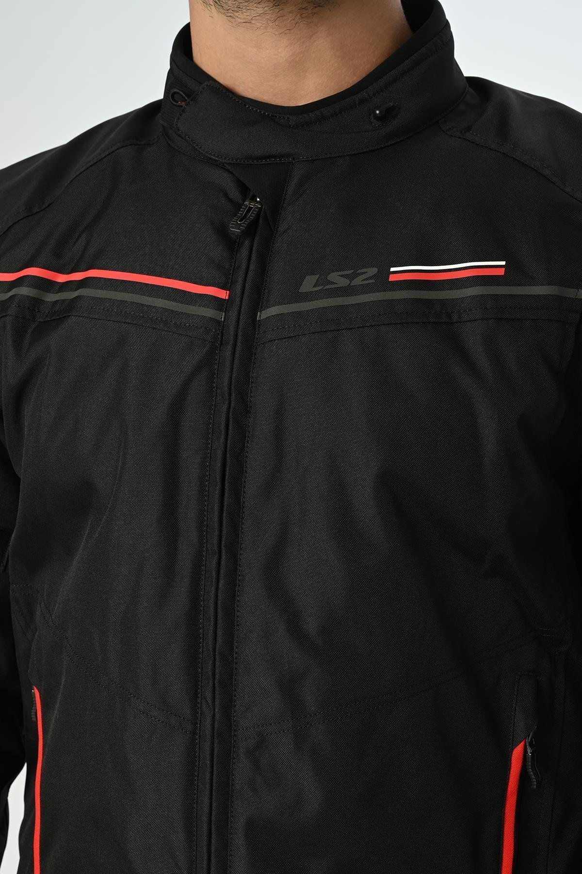 LS2 SHADOW MAN JACKET BLACK RED - SİYAH KIRMIZI CEKETls23 Mevsim MontlarLS2 SHADOW MAN JACKET BLACK RED CEKET SLS2 SHADOW MAN JACKET BLACK RED CEKET S