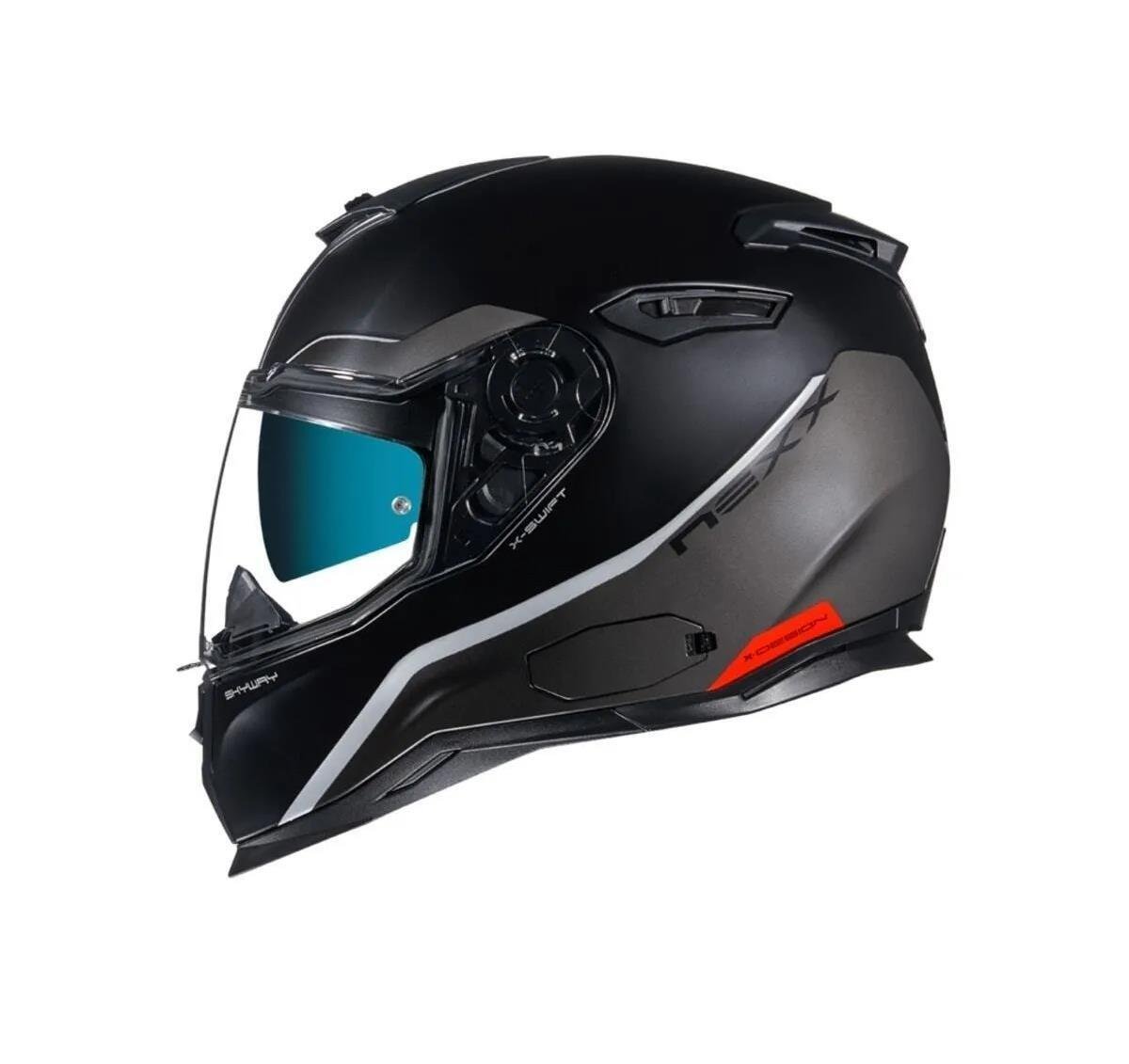 NEXX SX.100 SKYWAY BLACK GREY MAT KASKNexxKAPALI KASKLARNEXX SX.100 SKYWAY BLACK GREY MAT KASK NEXX SX.100 SKYWAY BLACK GREY MAT KASK 