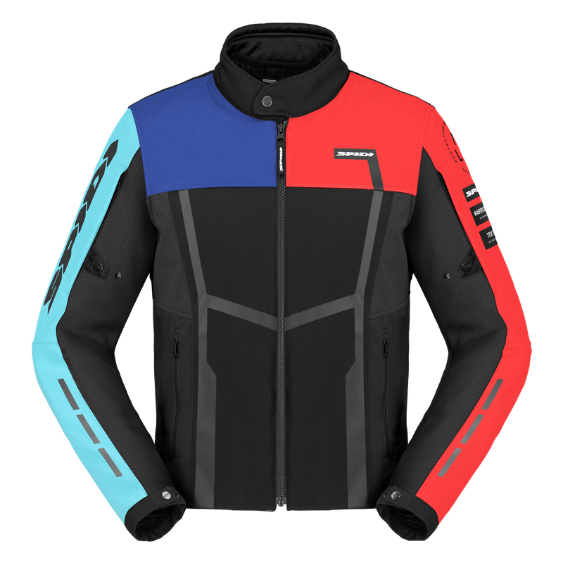 SPIDI MOTOJOY TEKSTİL CEKET SİYAH MAVİ KIRMIZI