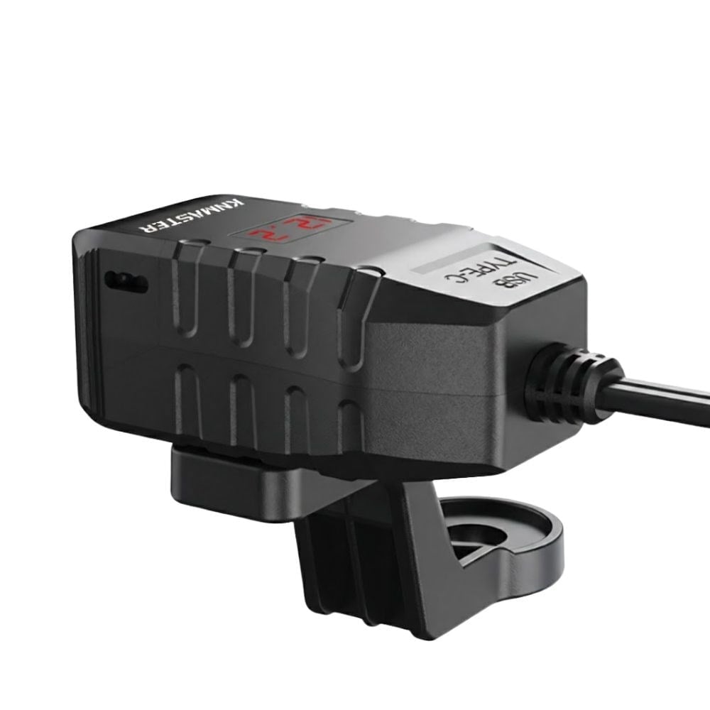 KNMASTER UC200 MOTOSİKLET USB VE TYPE-C ÇİFT GİRİŞLİ ŞARJ SOKETİKNMASTERTelefon Tutucular
