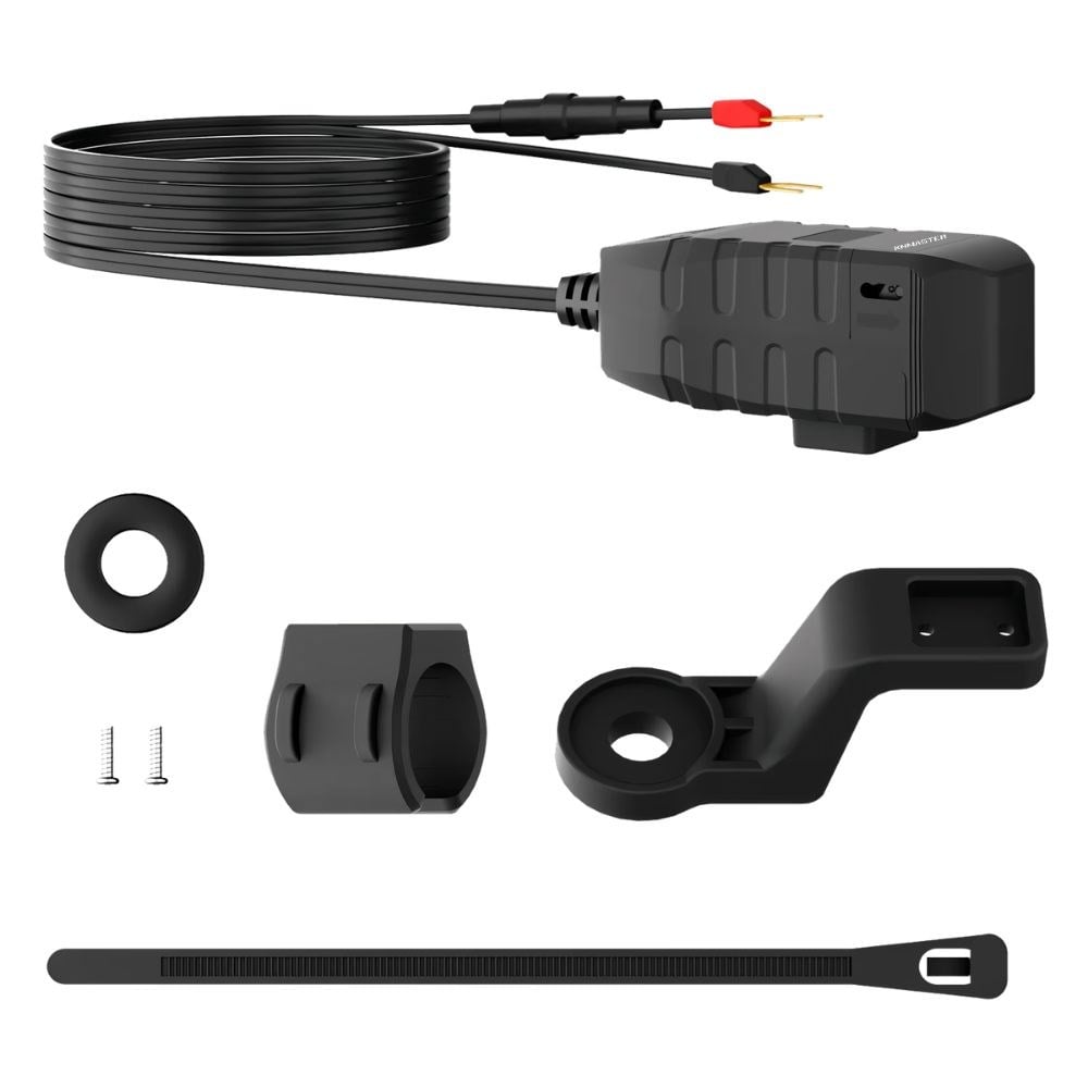 KNMASTER UC200 MOTOSİKLET USB VE TYPE-C ÇİFT GİRİŞLİ ŞARJ SOKETİKNMASTERTelefon Tutucular