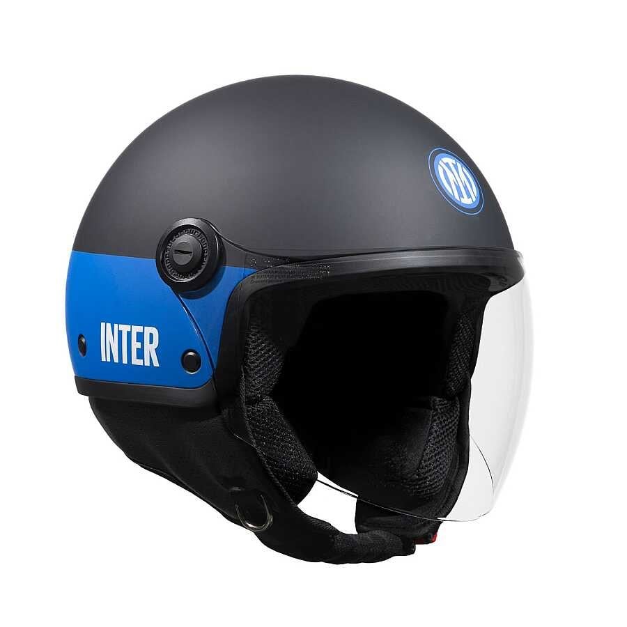 TUCANO URBANO EL JETTIN 6.0 YARIM KASK INTER NERAZZURRO MAT SİYAH