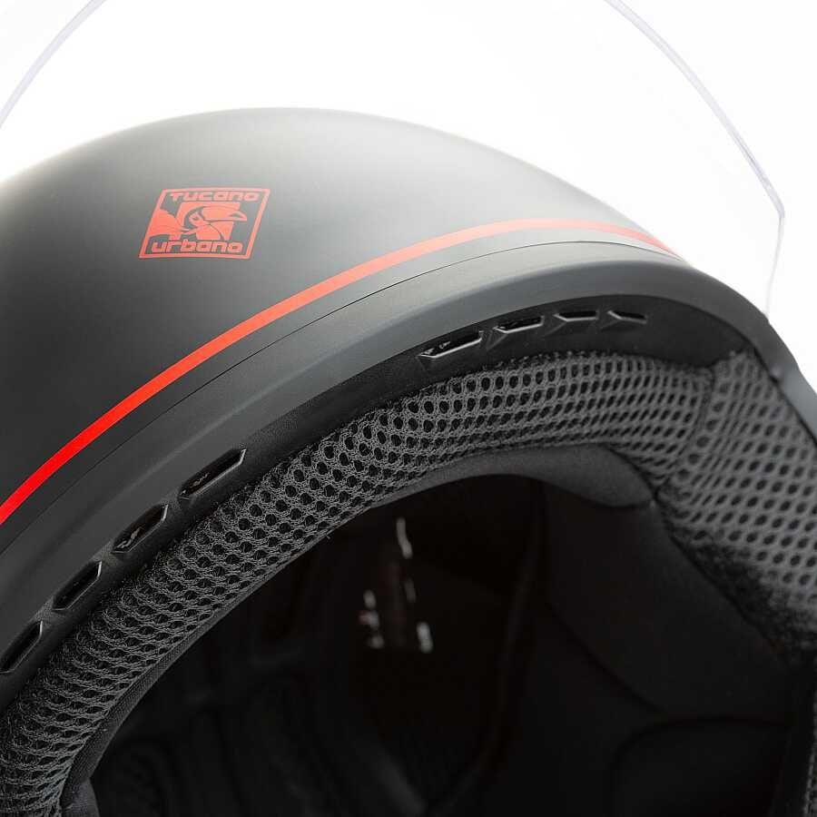 TUCANO URBANO EL JETTIN 6.0 YARIM KASK MILAN SKYLINE MAT SİYAH