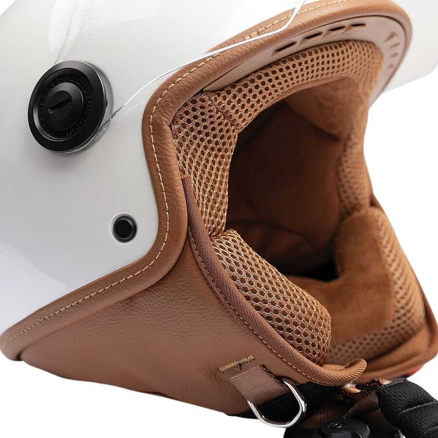TUCANO URBANO EL JETTIN 6.0 YARIM KASK PARLAK İNCİ BEYAZI