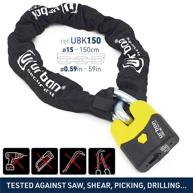 URBAN SECURITY U8K150 14MM SRA SINIFI ZİNCİR KİLİT